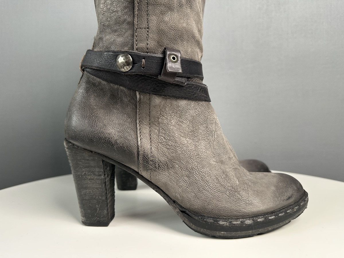 A.S.98 A.S.98 Airstep Leather Tall Boots Biker Boho Buckle Strap Size US 10 / IT 40 - 15 Thumbnail