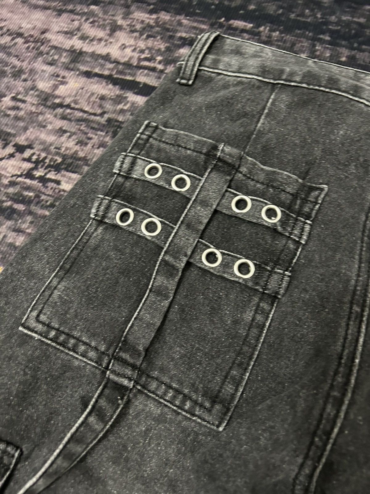 Tete Homme Romwe Cargo Bondage Flare Jeans Size US 28 / EU 44 - 12 Thumbnail