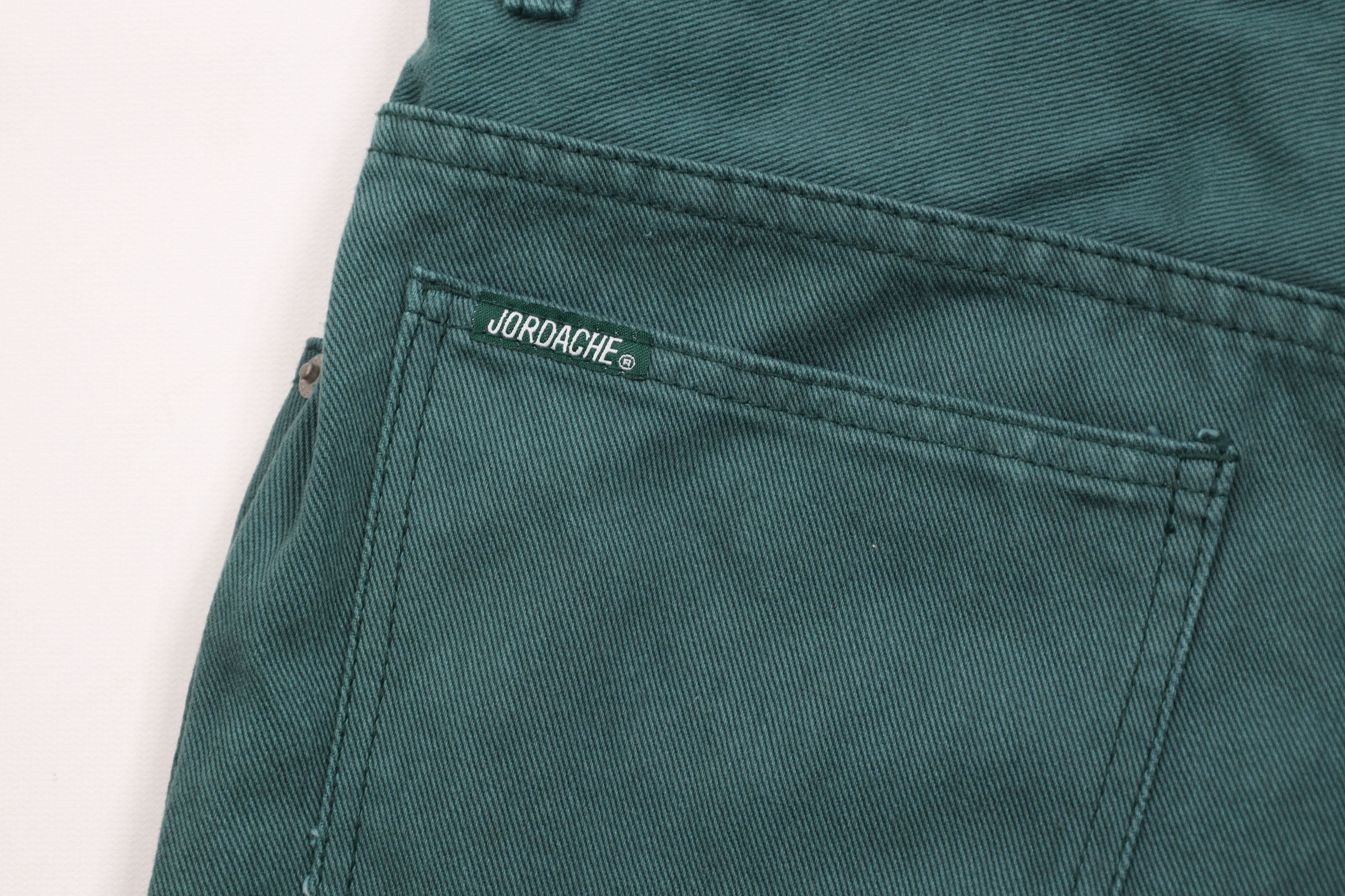 Vintage Deadstock Vintage 90s Streetwear Jean Shorts Jorts Green Size 34" / US 12 / IT 48 - 14 Thumbnail