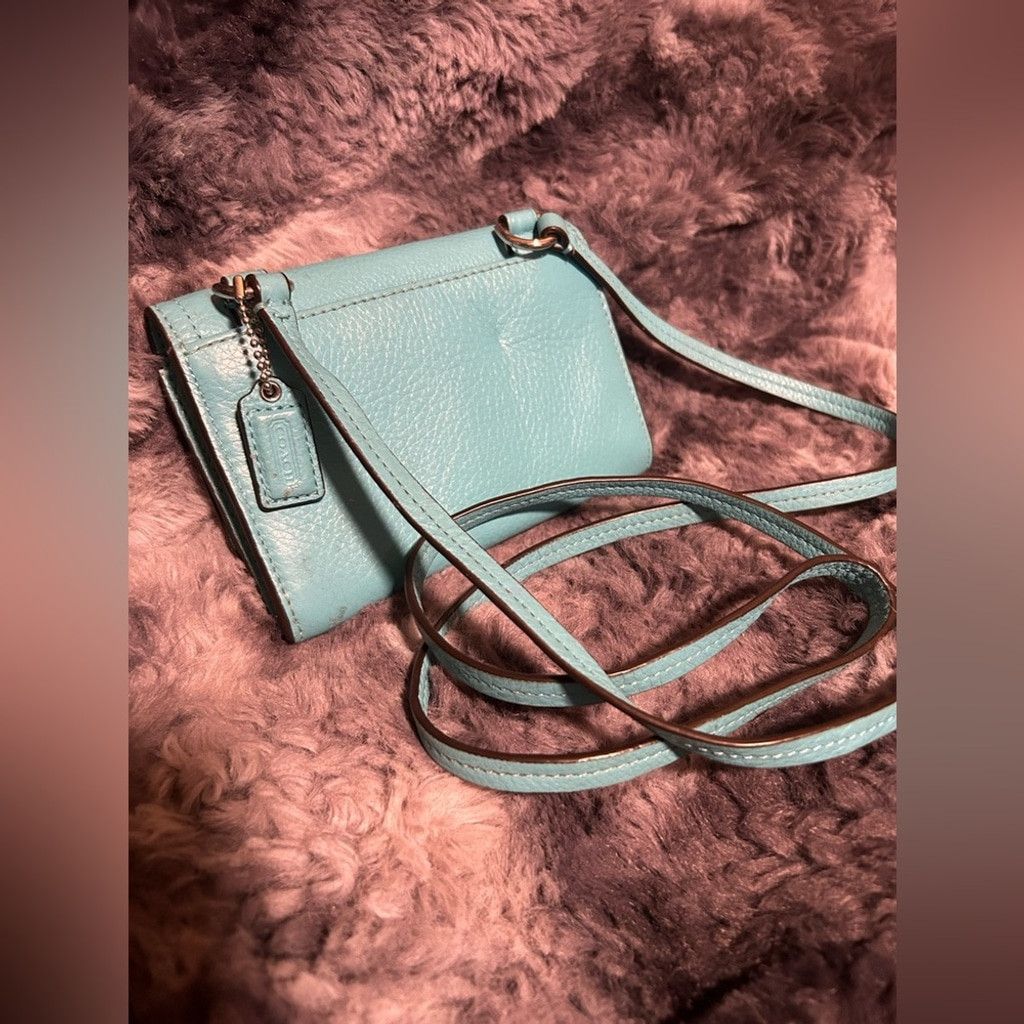 Coach COACH Crossbody Robin’s Egg Blue Purse Wallet Size ONE SIZE - 2 Thumbnail