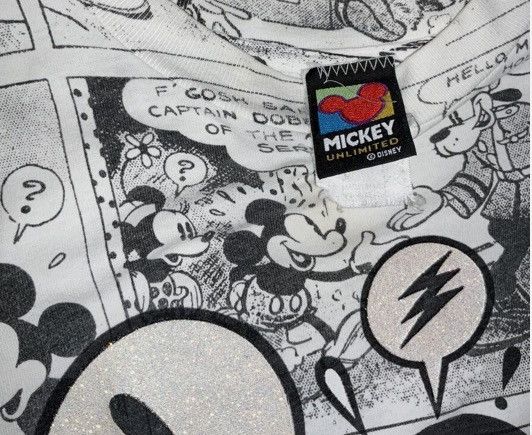 Mickey Mouse × Vintage MICKEY MOUSE AOP 80’s - 90’s Size US L / EU 52-54 / 3 - 7 Thumbnail