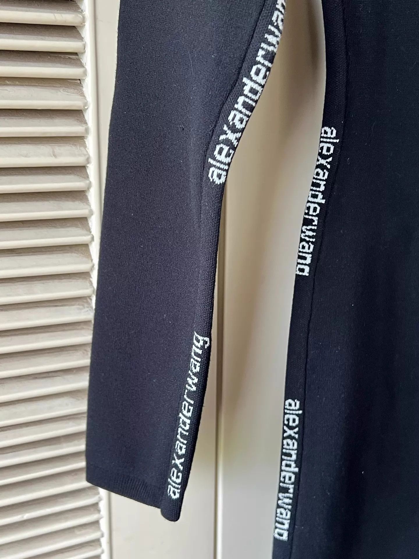 Alexander McQueen Alexander Wang black high neck logo strap dress XS Size XS / US 0-2 / IT 36-38 - 5 Thumbnail