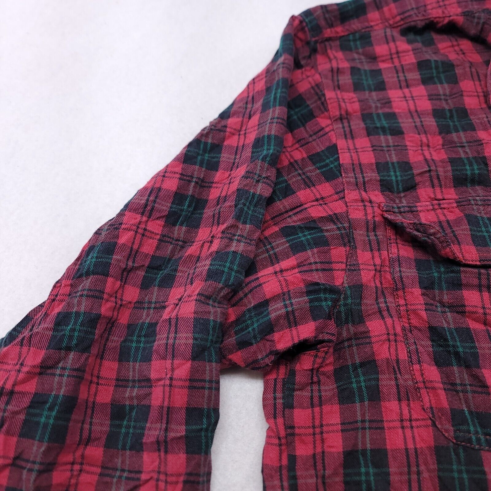 Wrangler Wrangler Tartan Flannel Shirt Mens Size Medium M Red Green Size US M / EU 48-50 / 2 - 3 Thumbnail