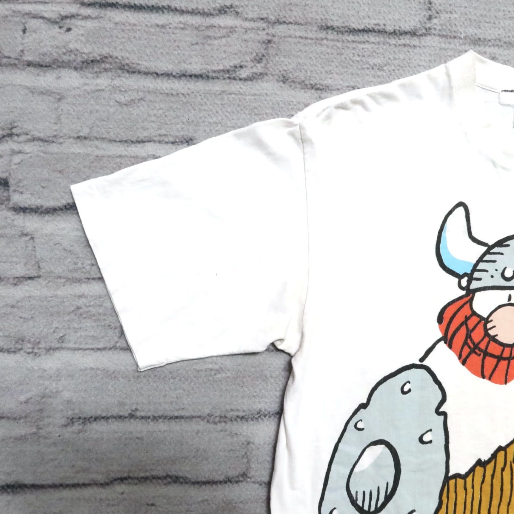 Vintage Vintage Hagar the Horrible Comic Strip Promo Art Shirt L White Men XS? Size US L / EU 52-54 / 3 - 4 Thumbnail