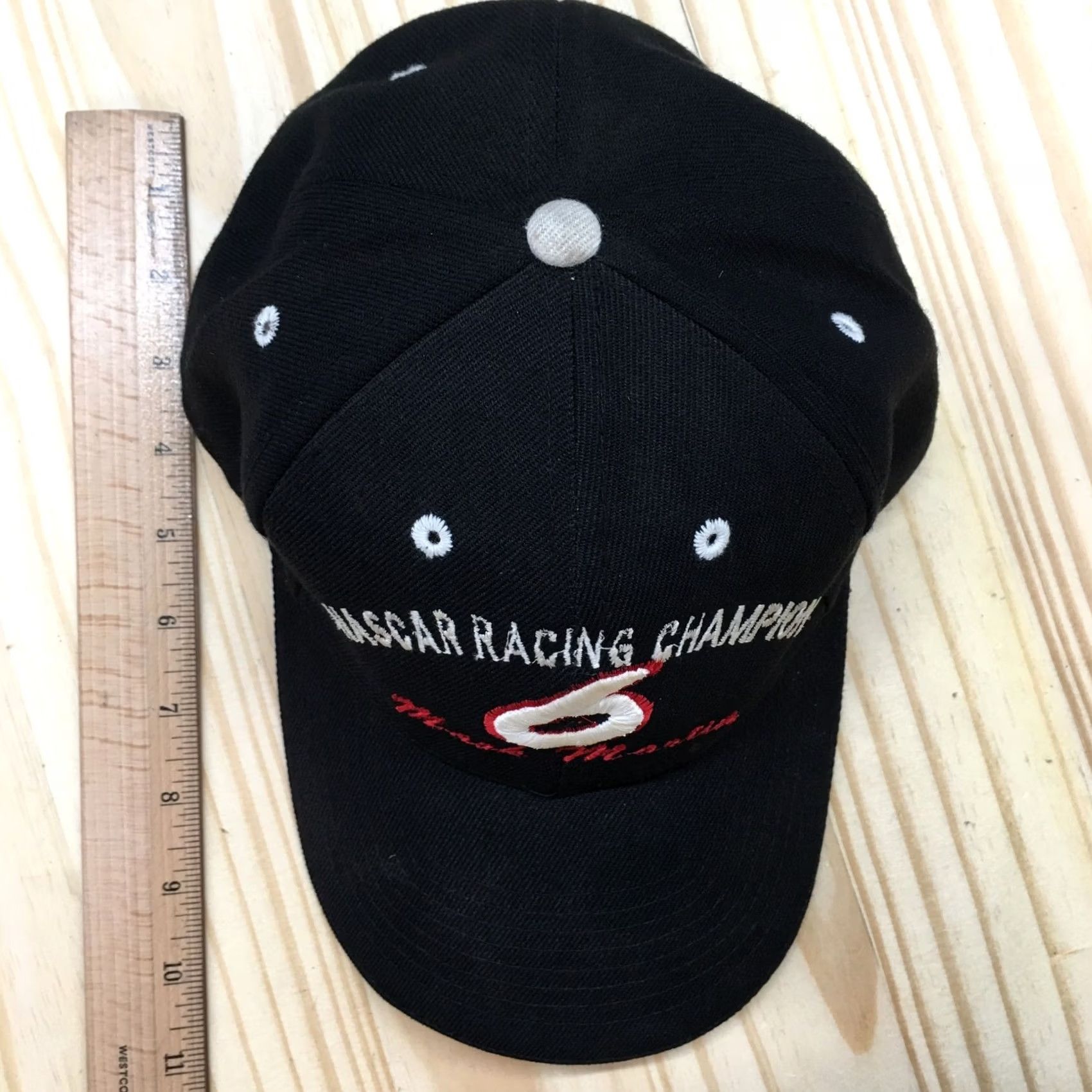 NASCAR NASCAR Racing Champion Mark Martin 6 Baseball Hat Mens Black OS Embroidered Logo Size ONE SIZE - 4 Thumbnail