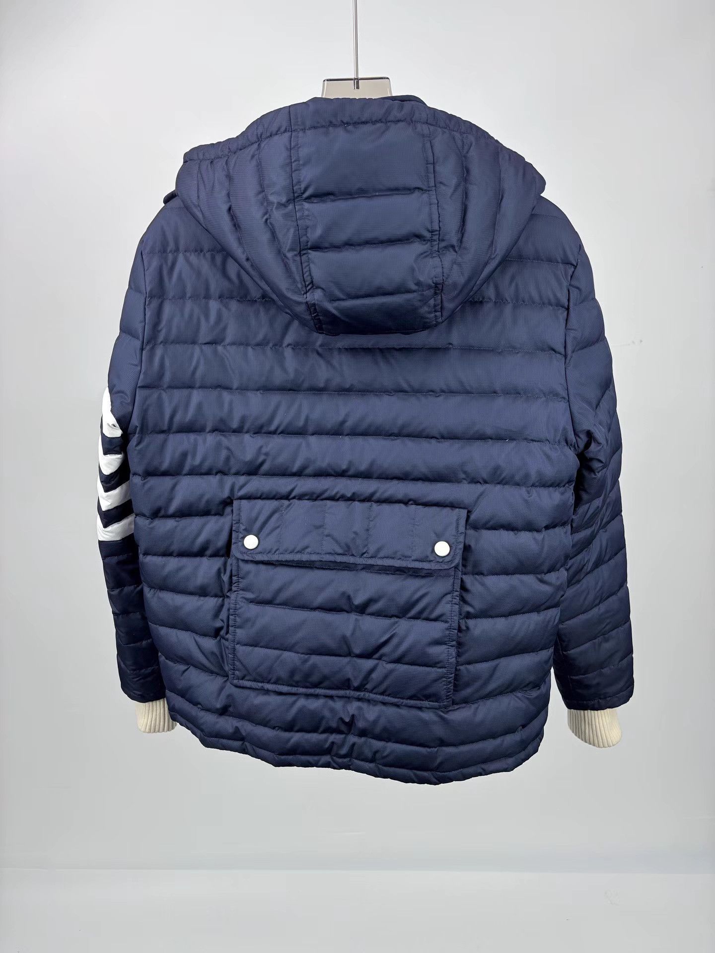 Thom Browne THOM BROWNE 4-Bar Hooded Down Jacket Size US M / EU 48-50 / 2 - 2 Thumbnail
