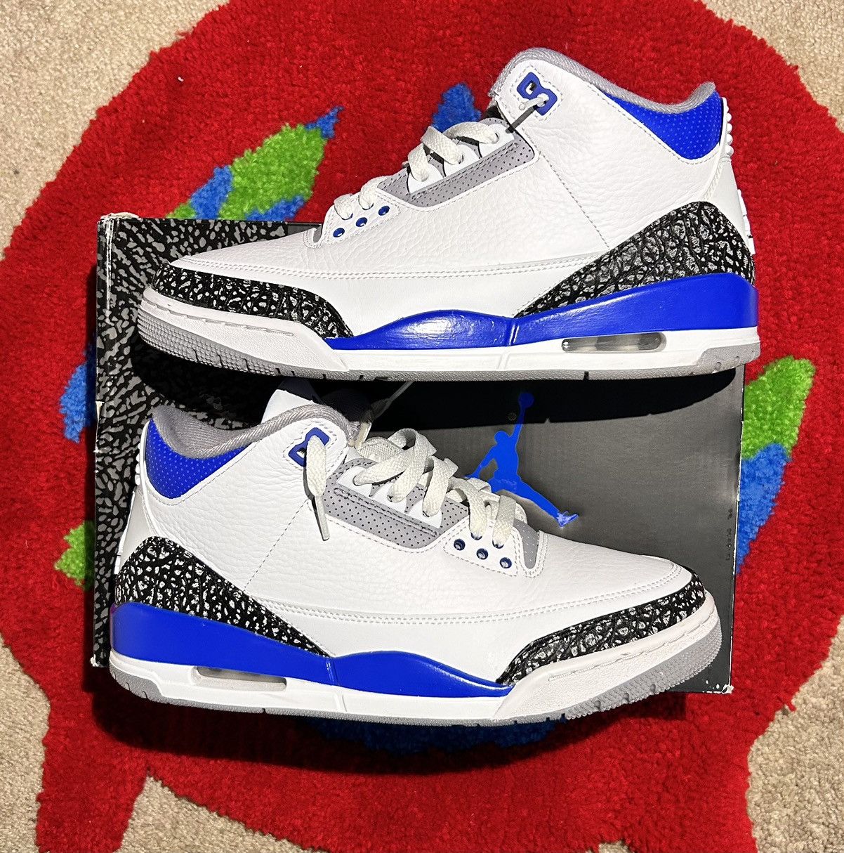 Jordan Brand Air Jordan 3 Racer Blue Size US 9.5 / EU 42-43 - 1 Thumbnail