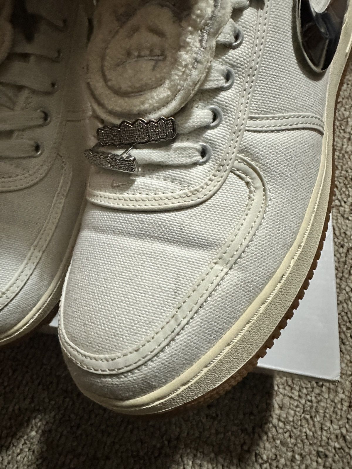 Nike Nike Air Force 1 Low Travis Scott Sail Size 10.5 Size US 10.5 / EU 43-44 - 4 Thumbnail