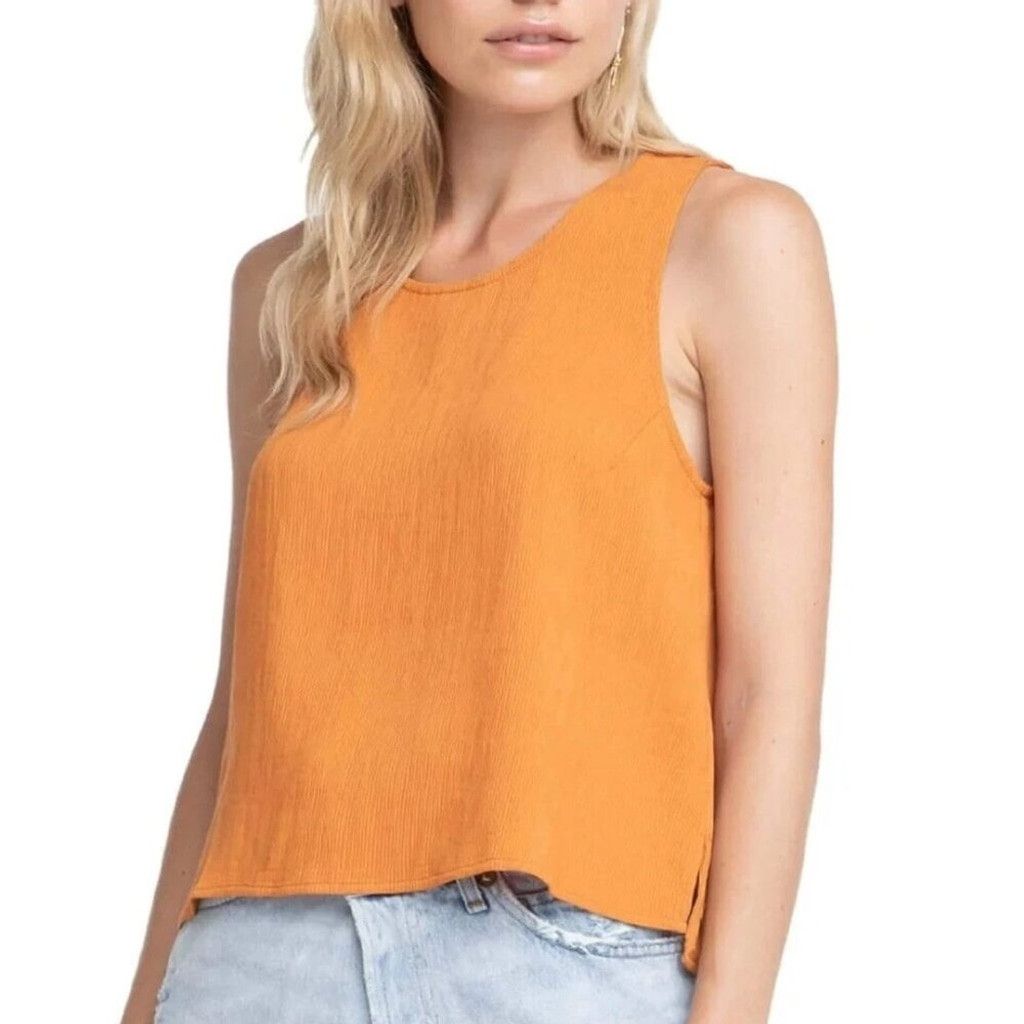 Other ASTR The Label Ribbed Apricot Orange Berlin Tank Blouse L Size L / US 10 / IT 46 - 6 Thumbnail