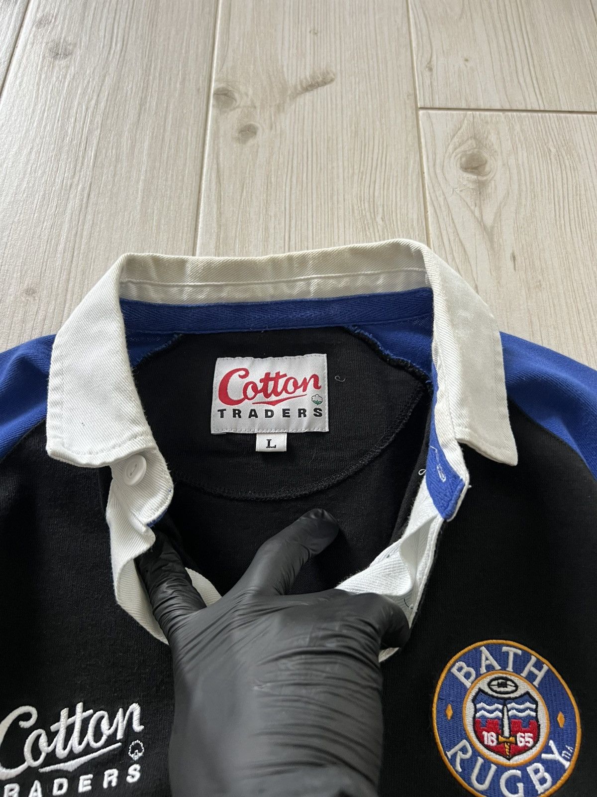 Cotton Traders Vintage Cotton Traders Bath Rugby Long Sleeve Rugby Shirt Size US L / EU 52-54 / 3 - 8 Thumbnail