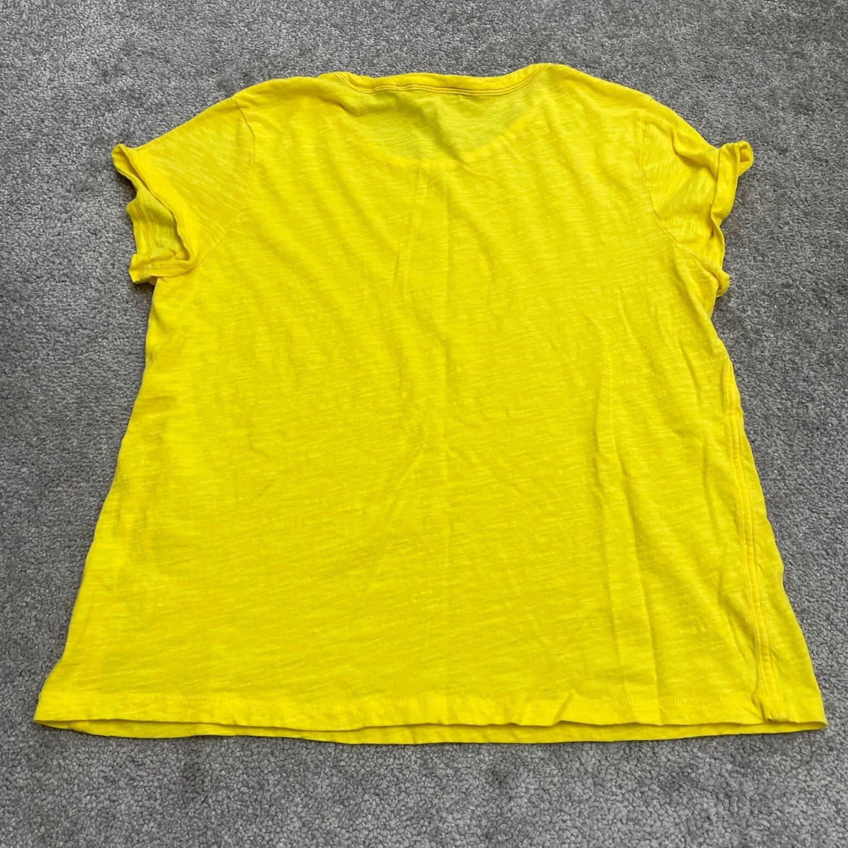 Calvin Klein Calvin Klein Jeans Basic T-Shirt Womens Small Yellow Round Neck Short Sleeve Tee Size L / US 10 / IT 46 - 2 Thumbnail