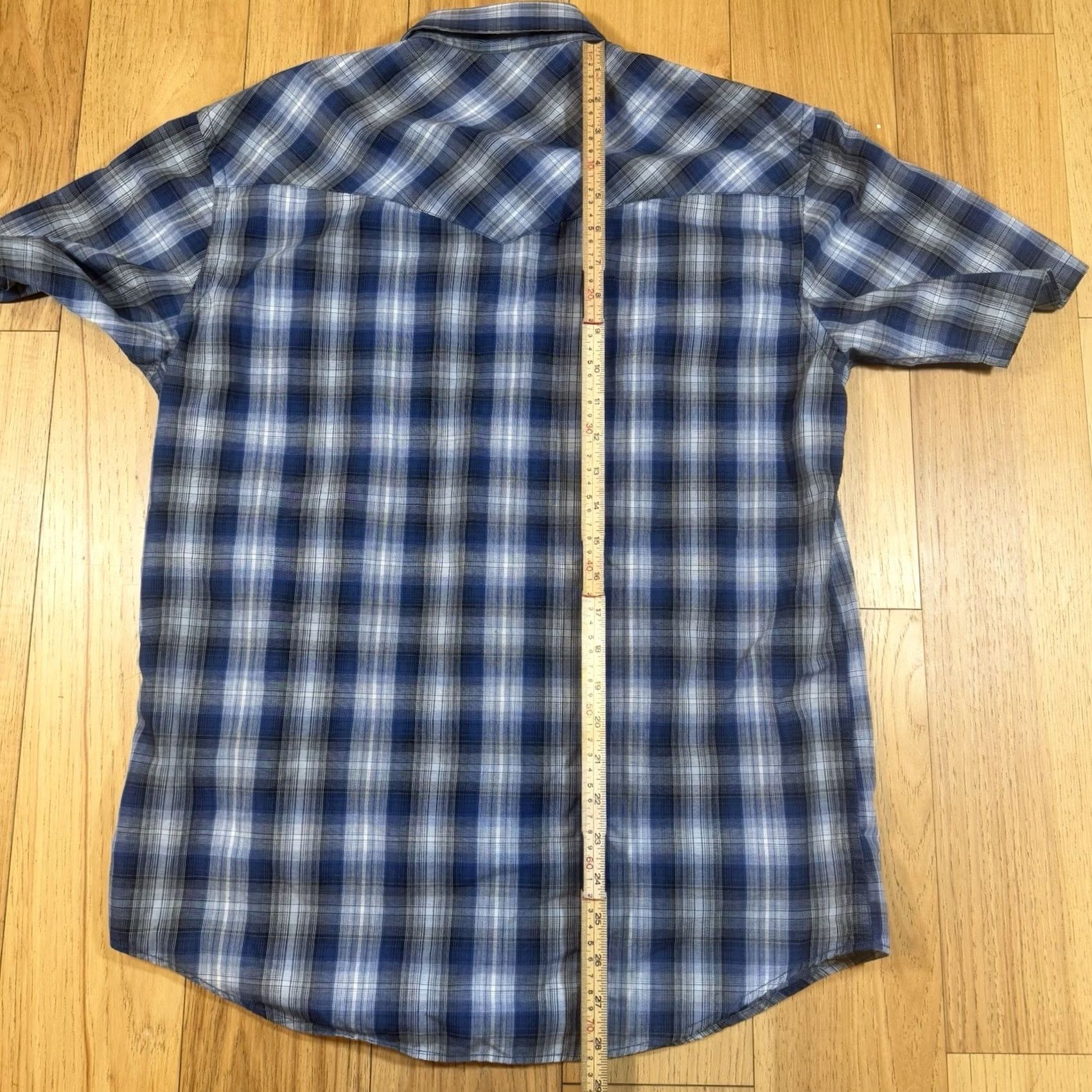 Pendleton Pendleton Western Shirt Mens Small Blue Plaid Pearl Snap Button-Down Shirt Size US S / EU 44-46 / 1 - 7 Thumbnail