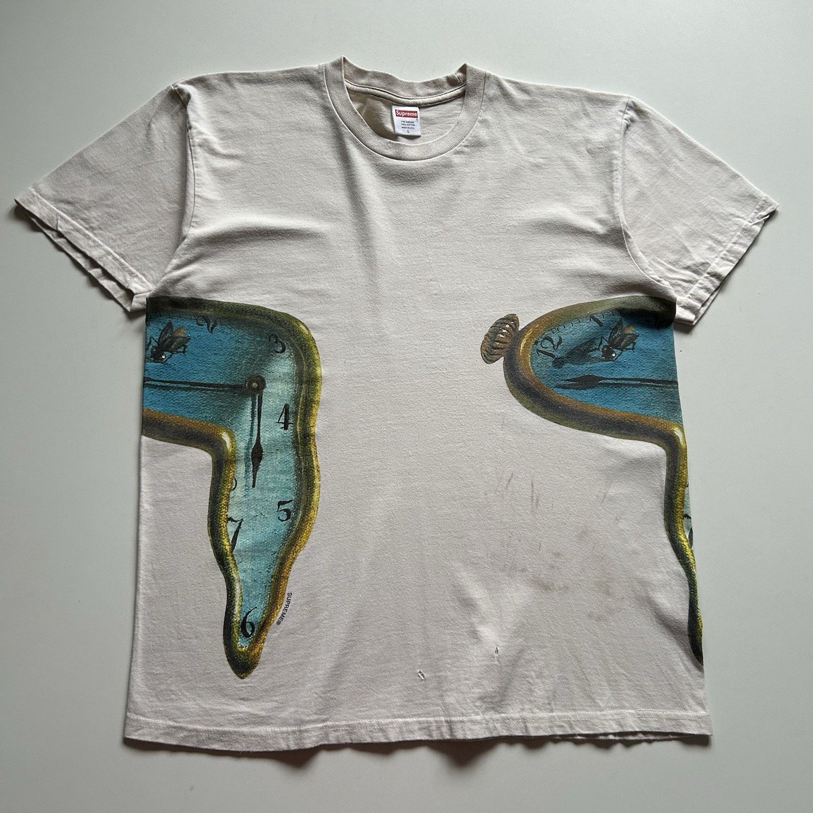 Supreme SS19 Supreme Persistence of Memory Silk Shirt Dali Art 