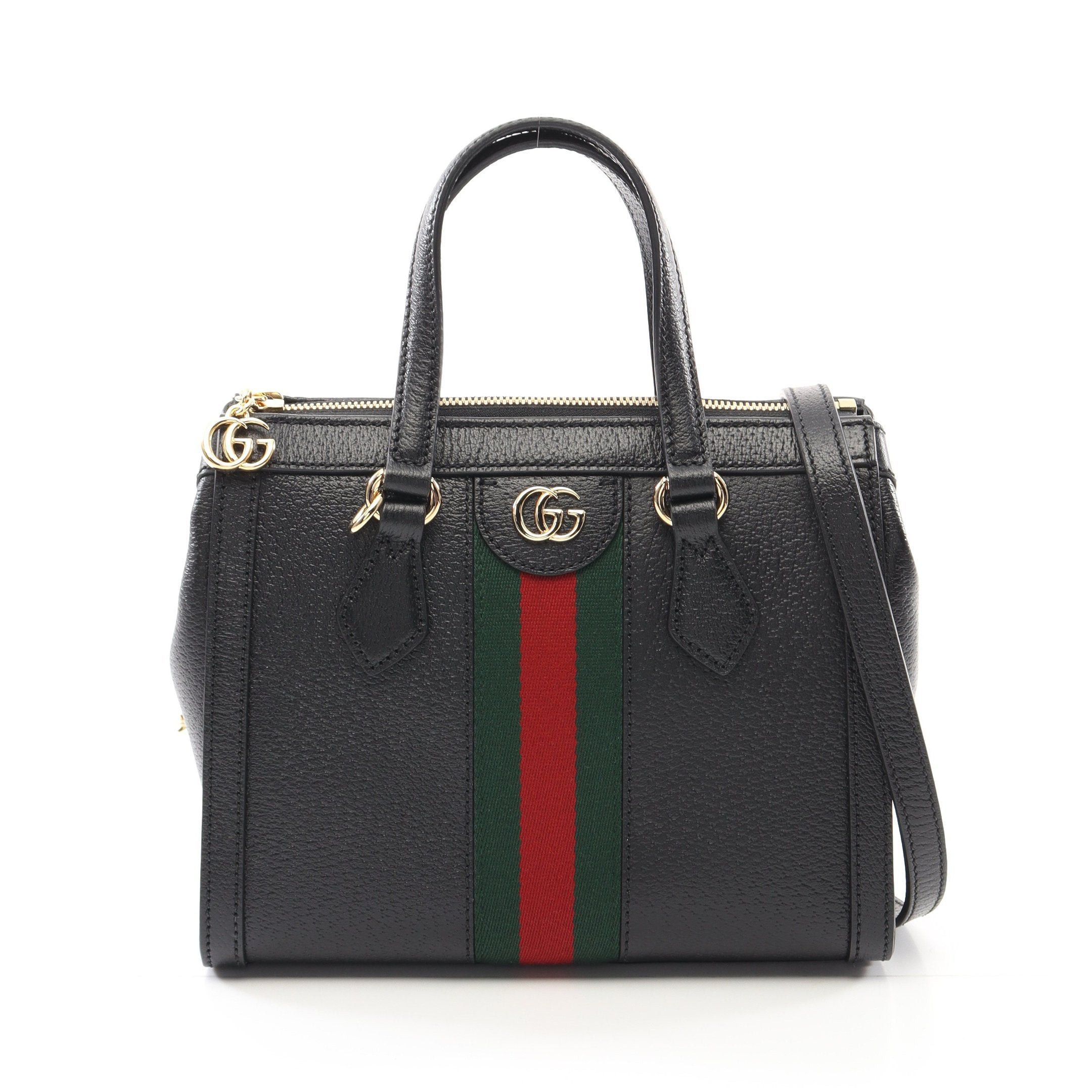 Gucci Gucci Ophidia Handbag Leather Black Multicolor Size ONE SIZE - 1 Thumbnail
