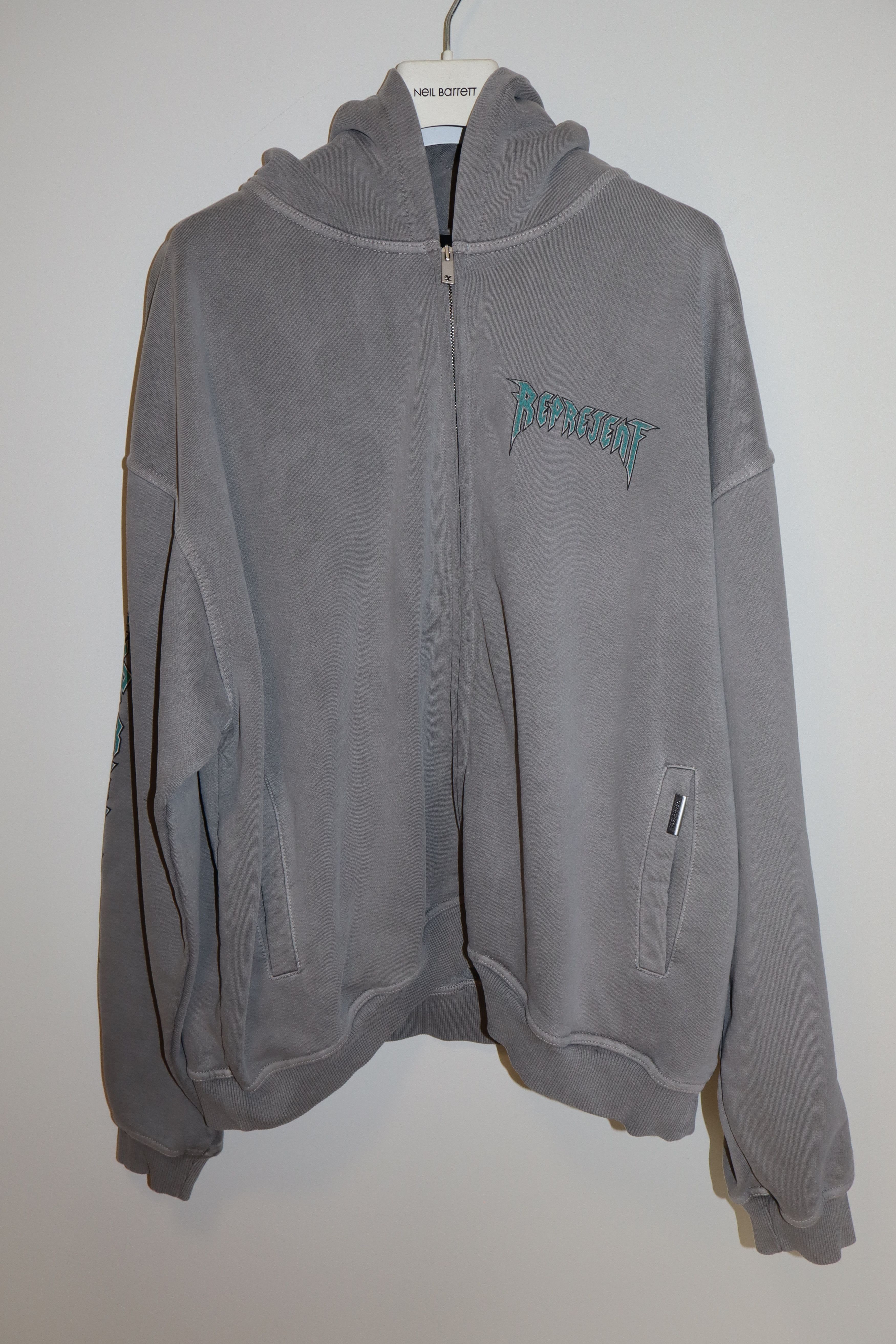 Represent Clo. Rock logo zip up hoodie Size US XL / EU 56 / 4 - 1 Thumbnail