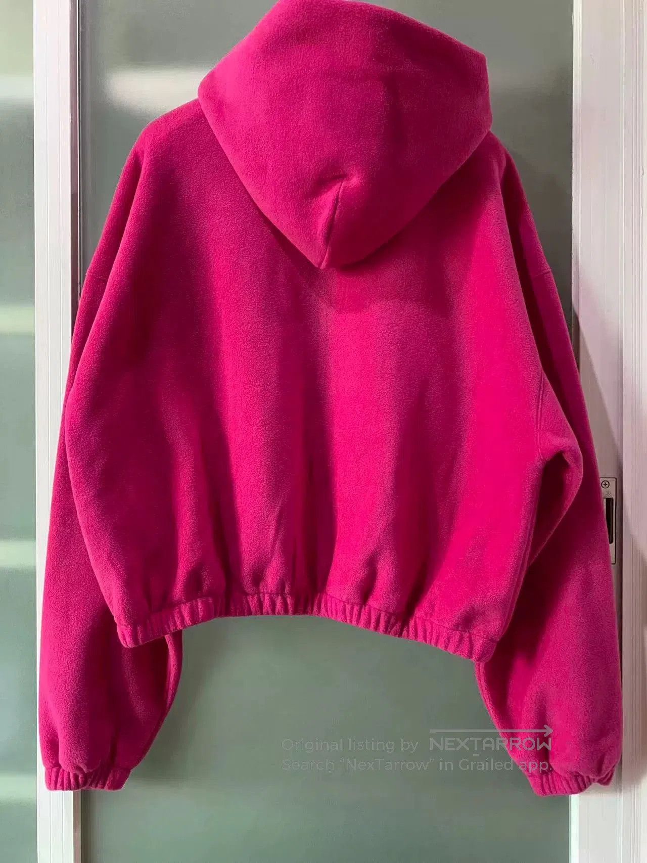 WE11DONE we11done logo zip-up hoodie in bright pink. Size US M / EU 48-50 / 2 - 2 Thumbnail