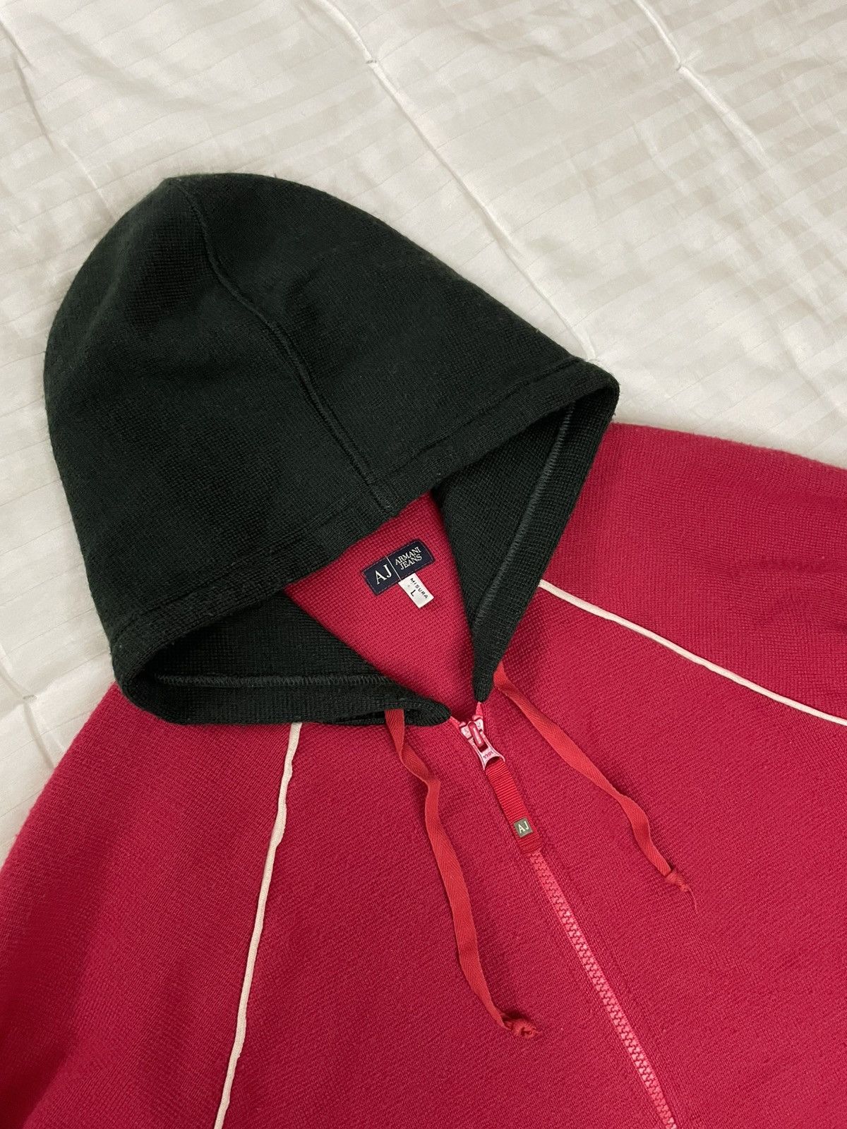 Armani Vintage Rare Archive Armani Jeans Knighted Zip Hoodie Size US L / EU 52-54 / 3 - 5 Thumbnail