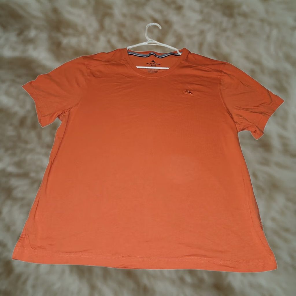 Tommy Bahama VINTAGE Tommy Bahama Shirt XL Men's Short Sleeve Orange Embroidered Logo Casual Vacation Size US XL / EU 56 / 4 - 1 Thumbnail