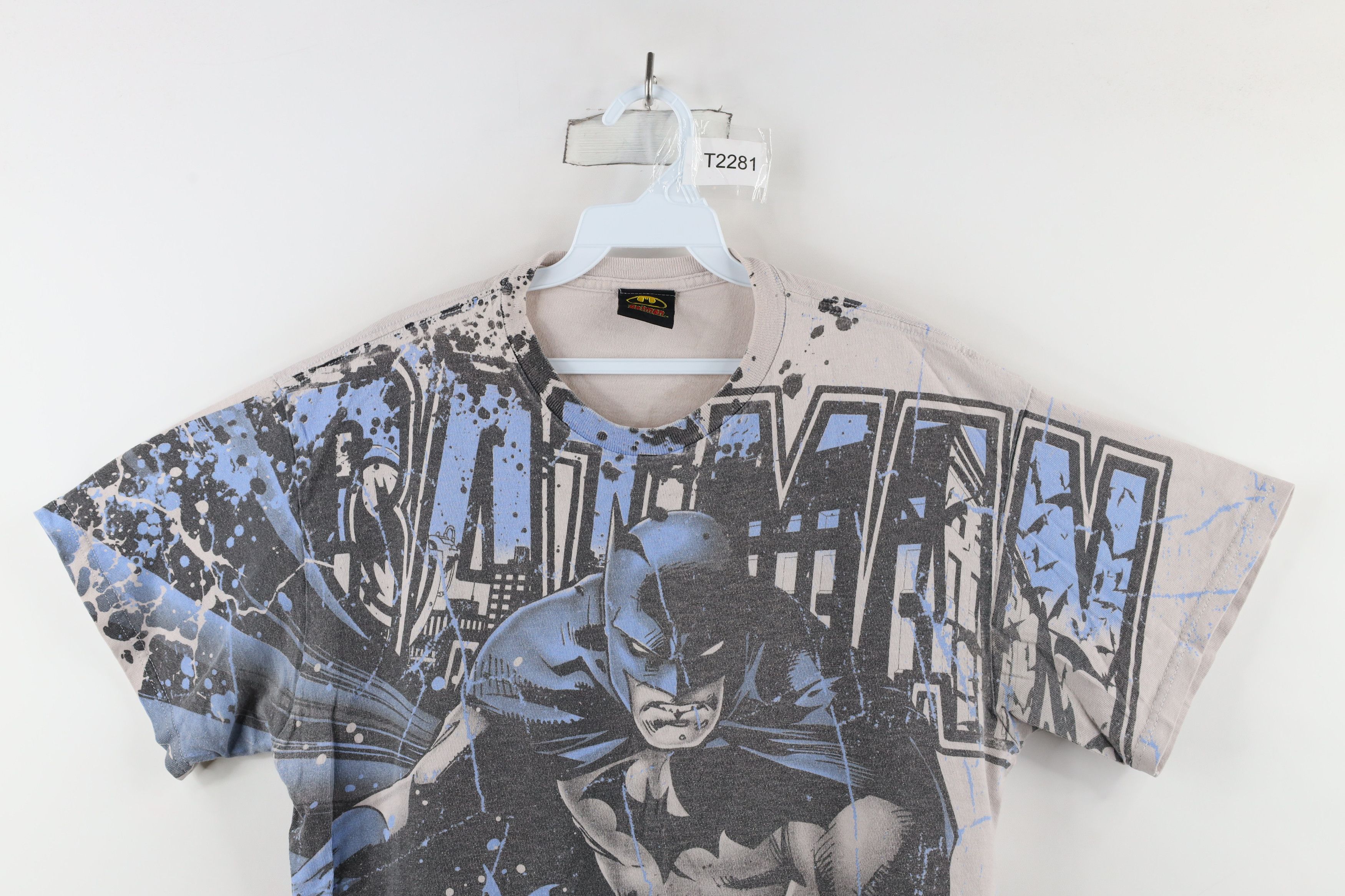 DC Comics × Vintage Vintage Y2K DC Comics Over Print Batman Short Sleeve T-Shirt Size US L / EU 52-54 / 3 - 2 Thumbnail