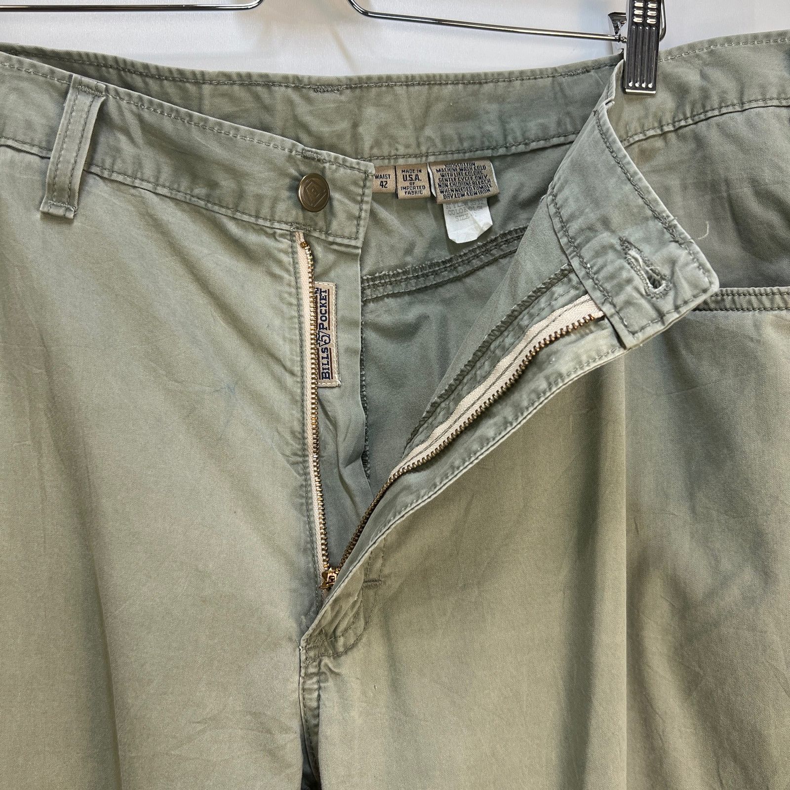 Other Bill’s Khakis Pants Classic Fit Broken In Twill Green Size US 42 / EU 58 - 2 Thumbnail