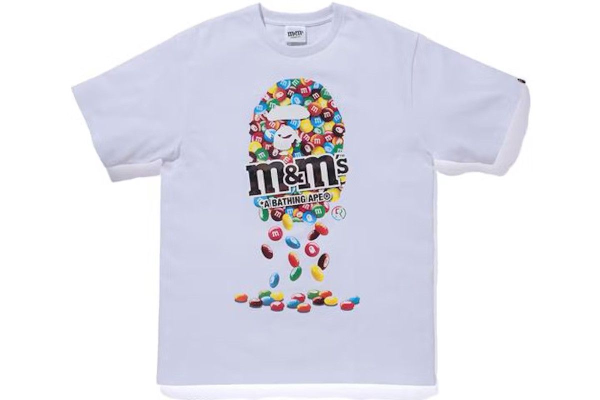 Bape BAPE x M&M's Ape Head Tee White Size US XL / EU 56 / 4 - 2 Thumbnail