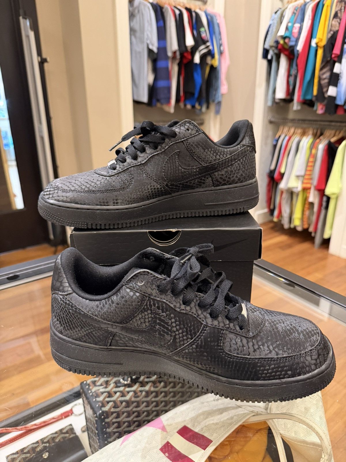 Nike Nike Air Force 1 low ‘Kobe Bryant Forever Black’ Size US 9.5 / EU 42-43 - 4 Thumbnail