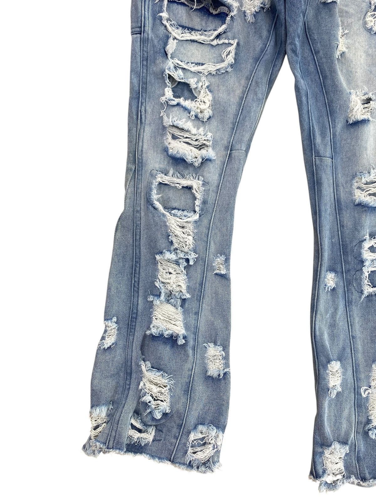 If Six Was Nine Japanese Brand Dualism Distressed Patchwork Faded Jeans Size US 30 / EU 46 - 7 Thumbnail