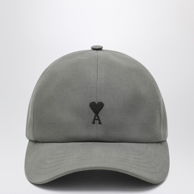 AMI Ami Paris Ami De Coeur Grey Baseball Cap Size ONE SIZE - 1 Thumbnail