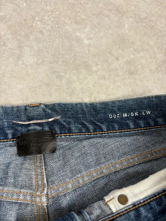 Saint Laurent Paris SS2017 Saint Laurent Blue Slim Denim Jeans Size US 33 - 8 Thumbnail