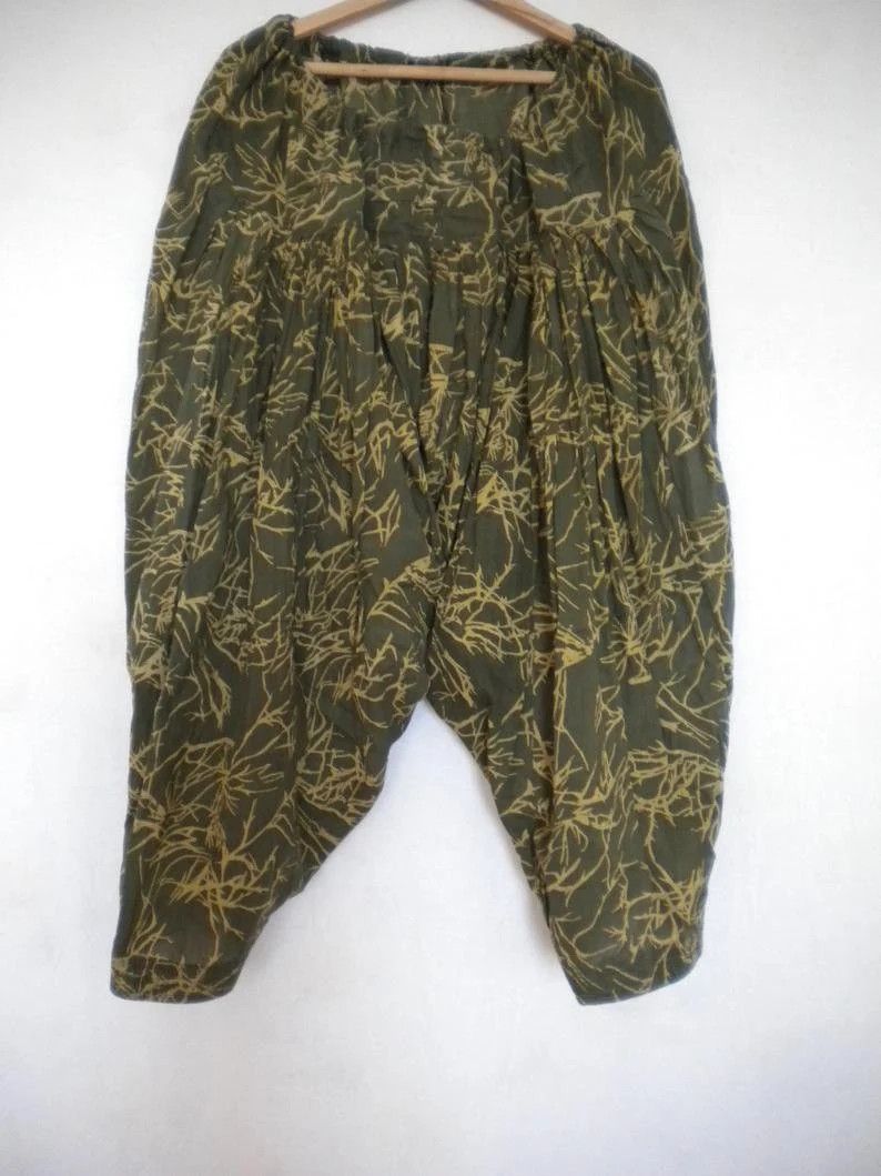 Other harem women`s pant, XL XXL, drop crotch thai oriental pants Size 27" / US 4 / IT 40 - 5 Thumbnail