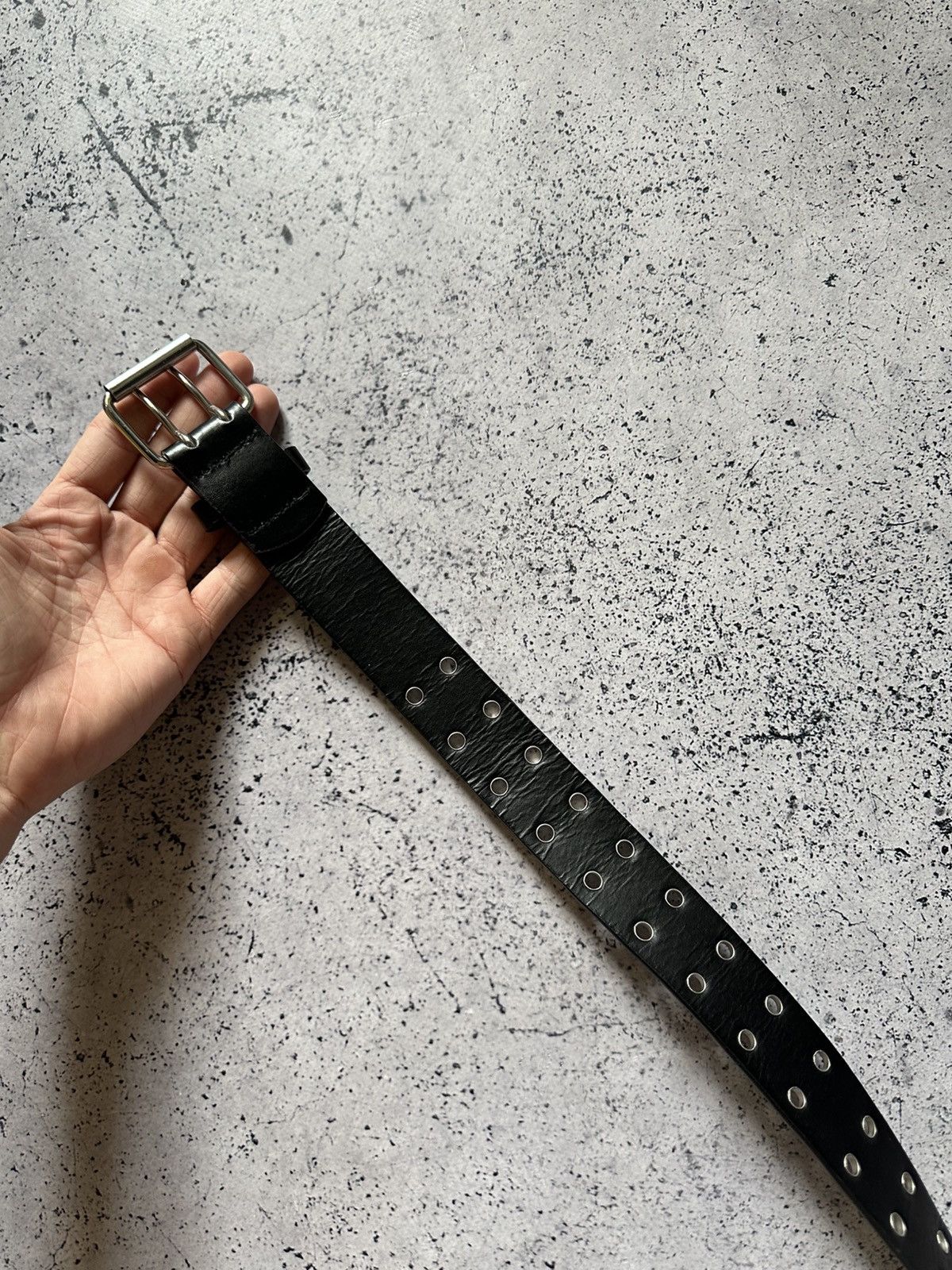 Vintage Vintage Leather Belt Avant GardeY2K Opium Size ONE SIZE - 4 Thumbnail
