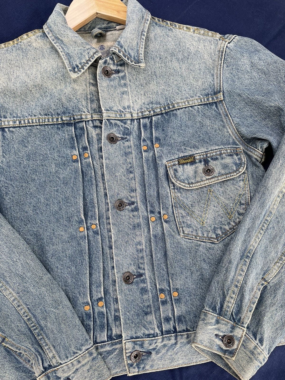 Vintage × Wrangler Vintage Wrangler Jeans Jacket Size US XXS / EU 40 - 2 Thumbnail