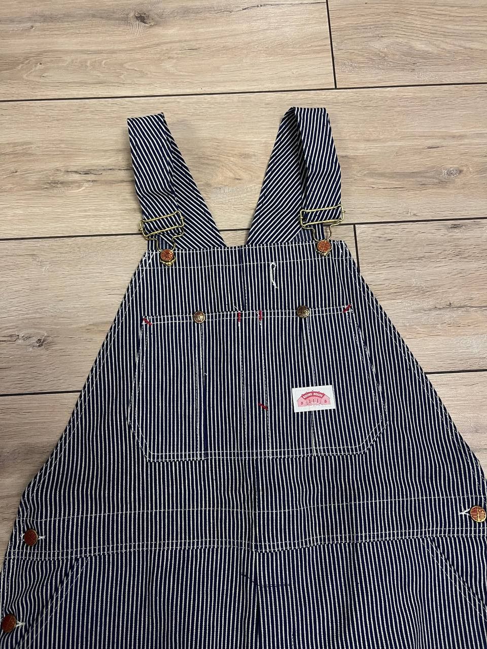Other Vintage Round House Hickory Stripe Denim Overalls USA 40x34 Size US 40 / EU 56 - 5 Thumbnail