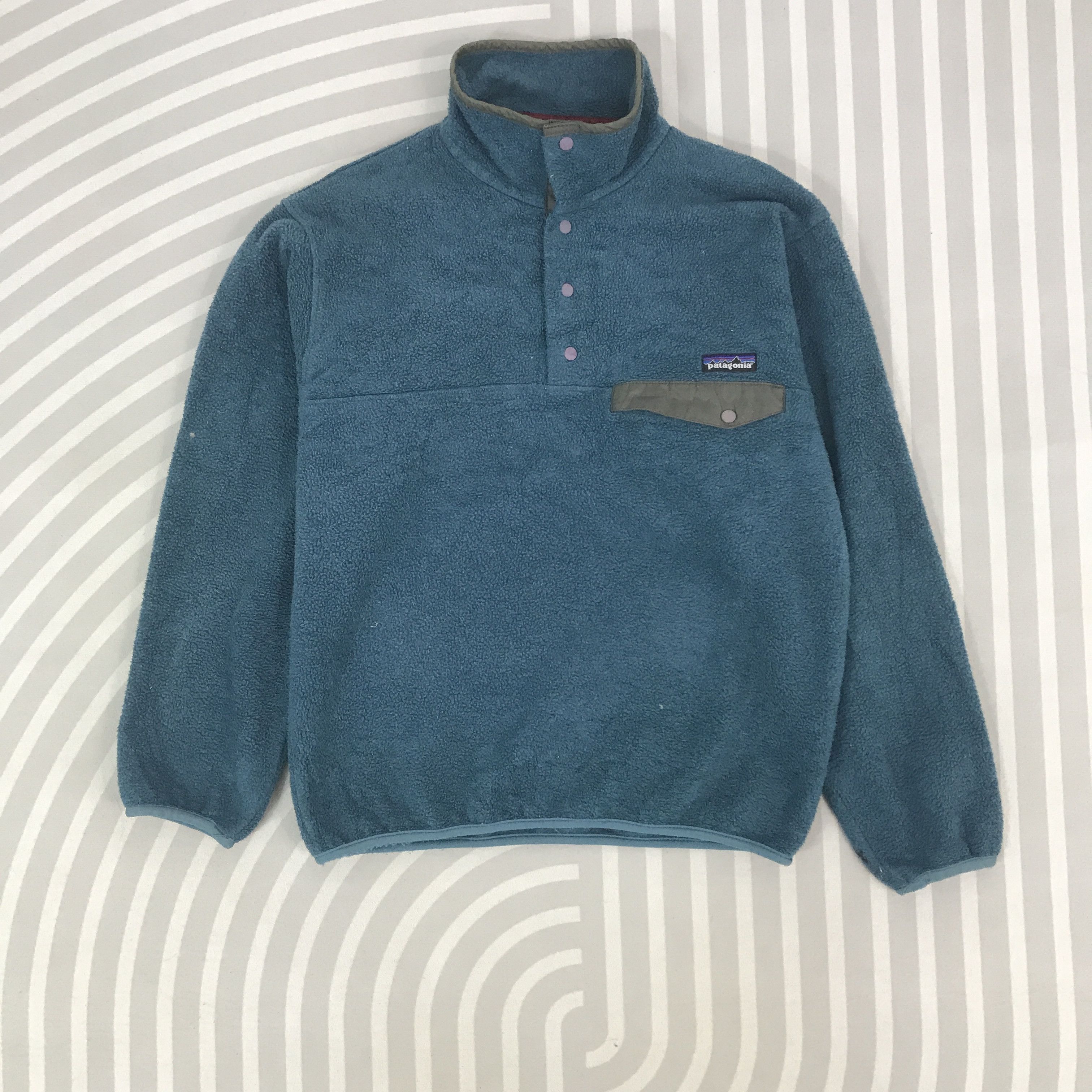 Patagonia × Vintage Vintage Pantagonia fleece single pocket Jacket Size US S / EU 44-46 / 1 - 1 Thumbnail