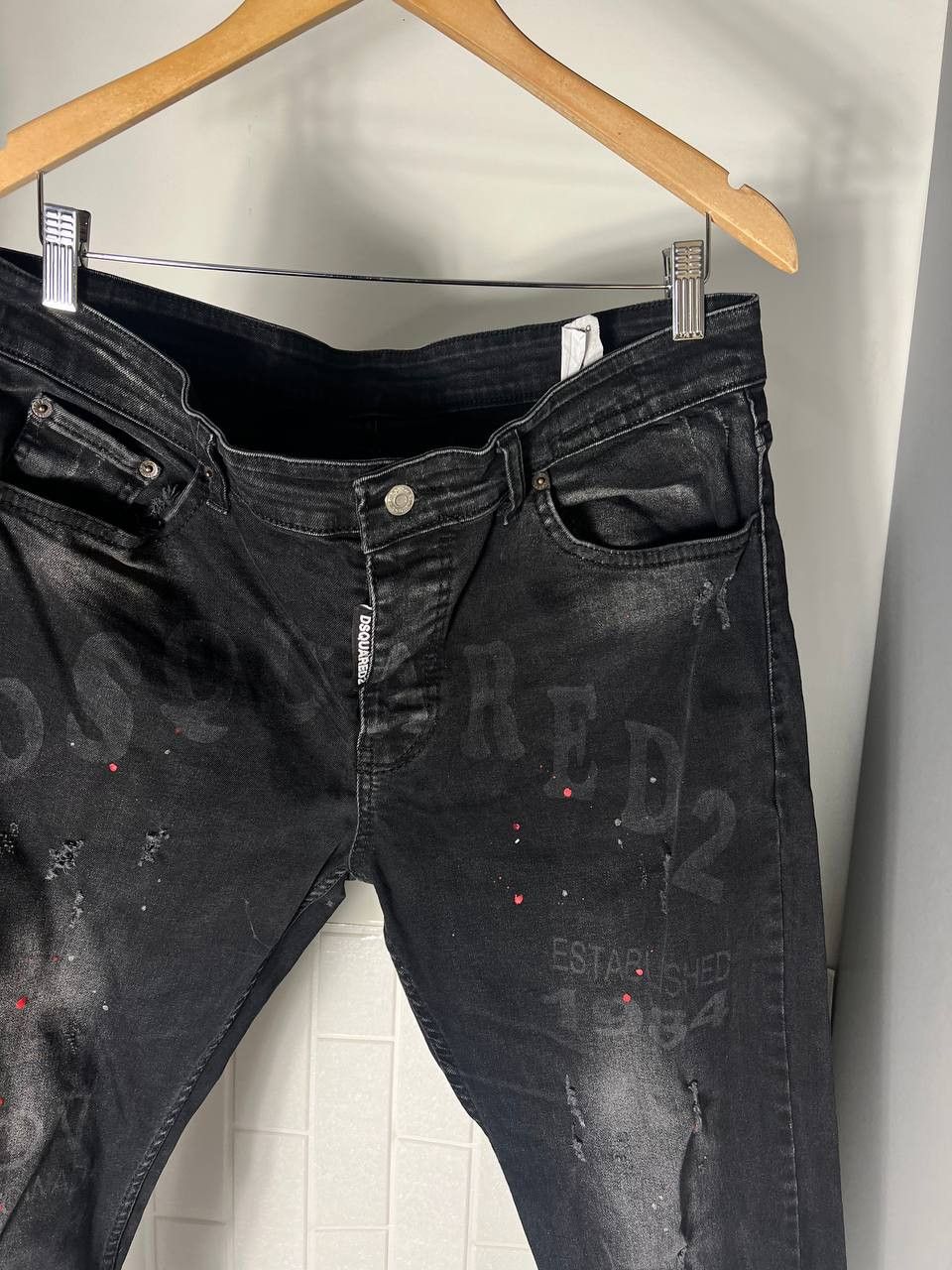 Vintage VERY RARE DSQUARED2 ITALIAN DESIGNER DENIM JEANS JAPANESE Size US 36 / EU 52 - 3 Thumbnail