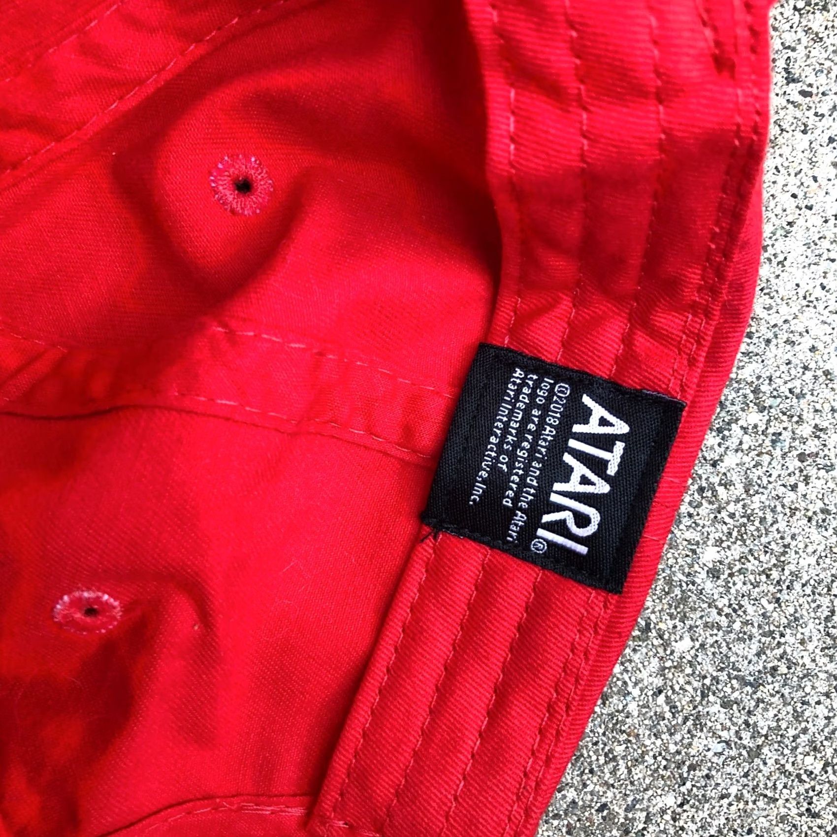 Vintage H3 Headwear Atari Games Baseball Dad Hat Men's One Size Red Adjustable Cap Size ONE SIZE - 6 Thumbnail