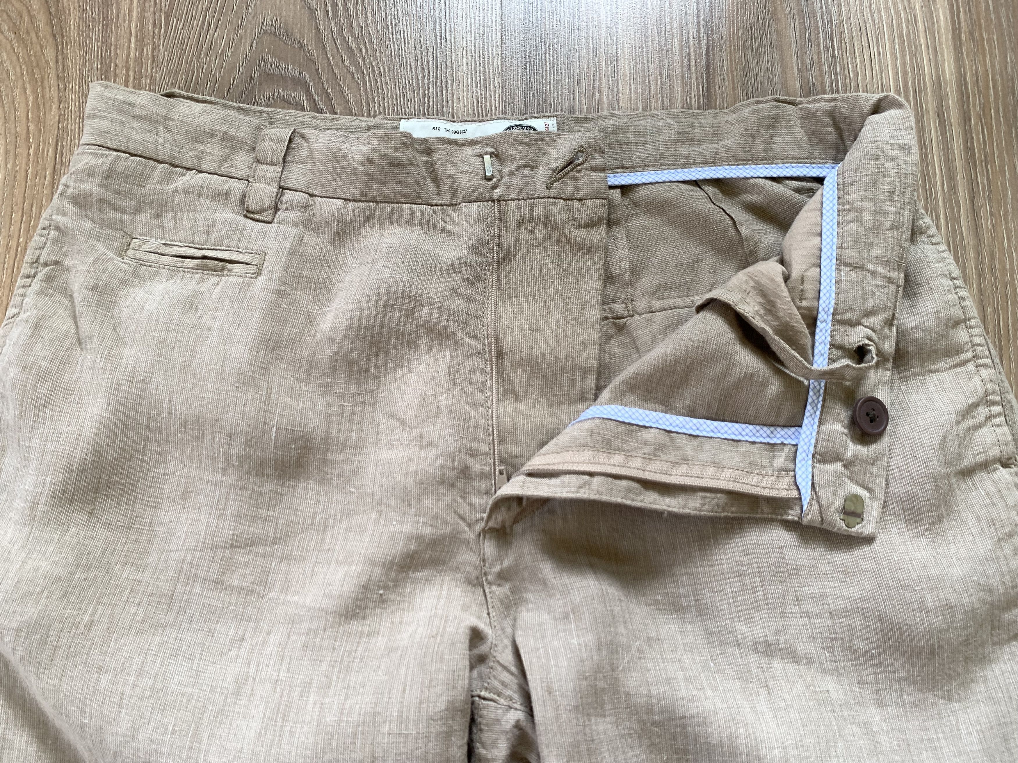 NEXT Next Mens Beige Casual Linen Pants Trousers Size US 31 - 5 Thumbnail