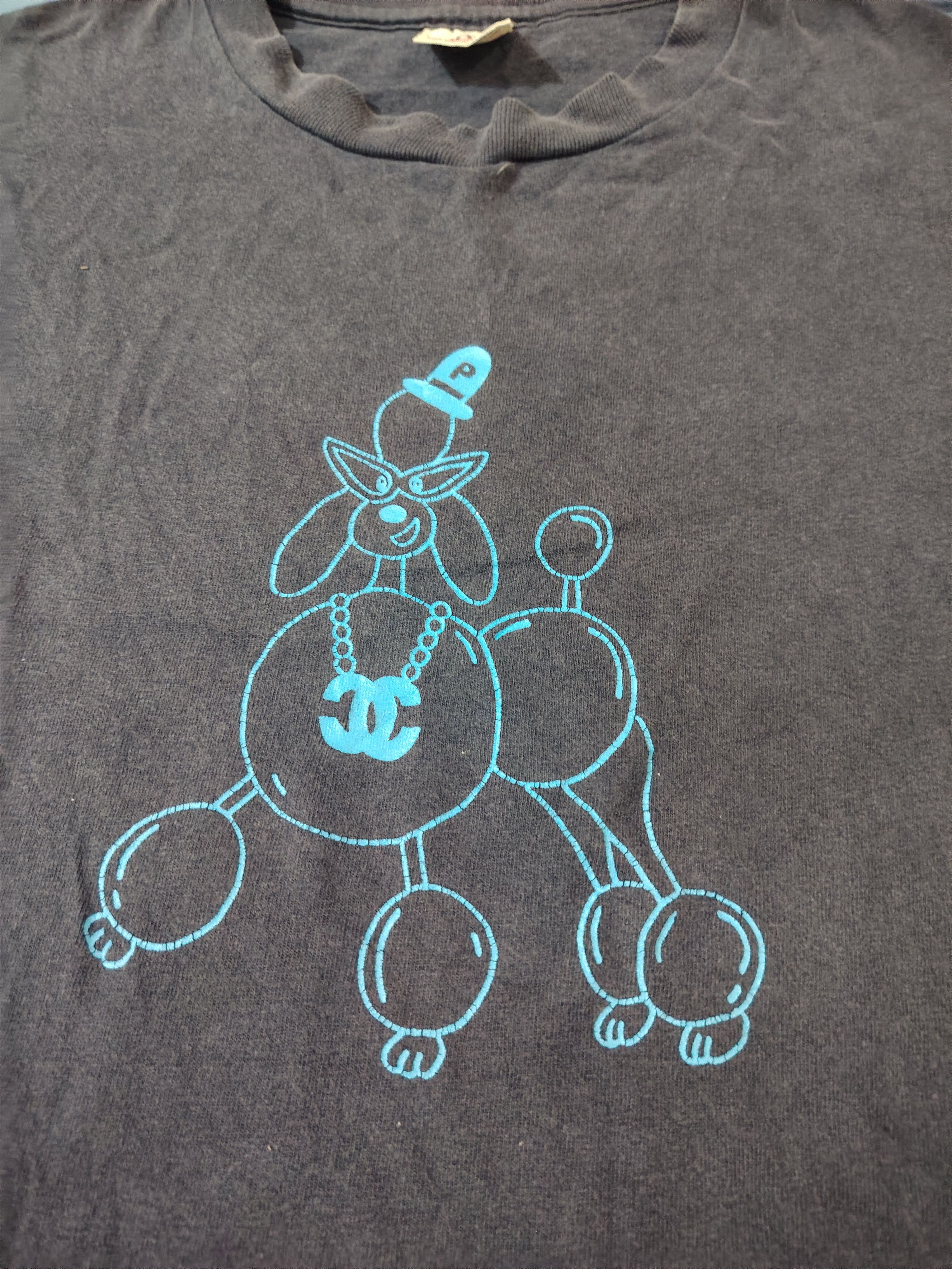 Vintage Vtg Jeff Koons Balloon Dog Distressed anvil t shirt Size US S / EU 44-46 / 1 - 4 Thumbnail