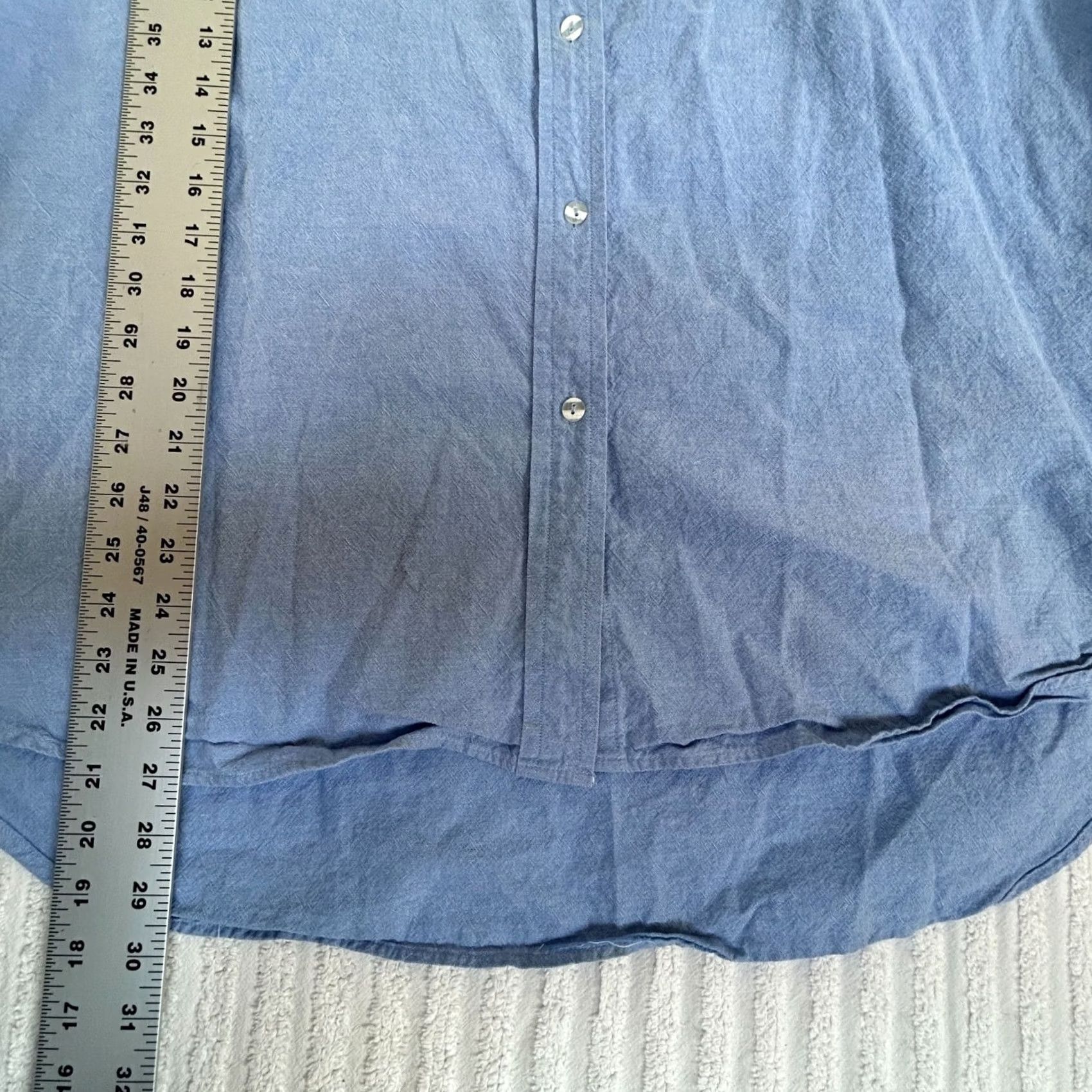 Vintage Casey Coleman Womens Button-Up Shirt Top XL Blue Floral & Butterfly Embroidered Long Sleeve Tunic Shirt Womens Size XL / US 12-14 / IT 48-50 - 7 Thumbnail
