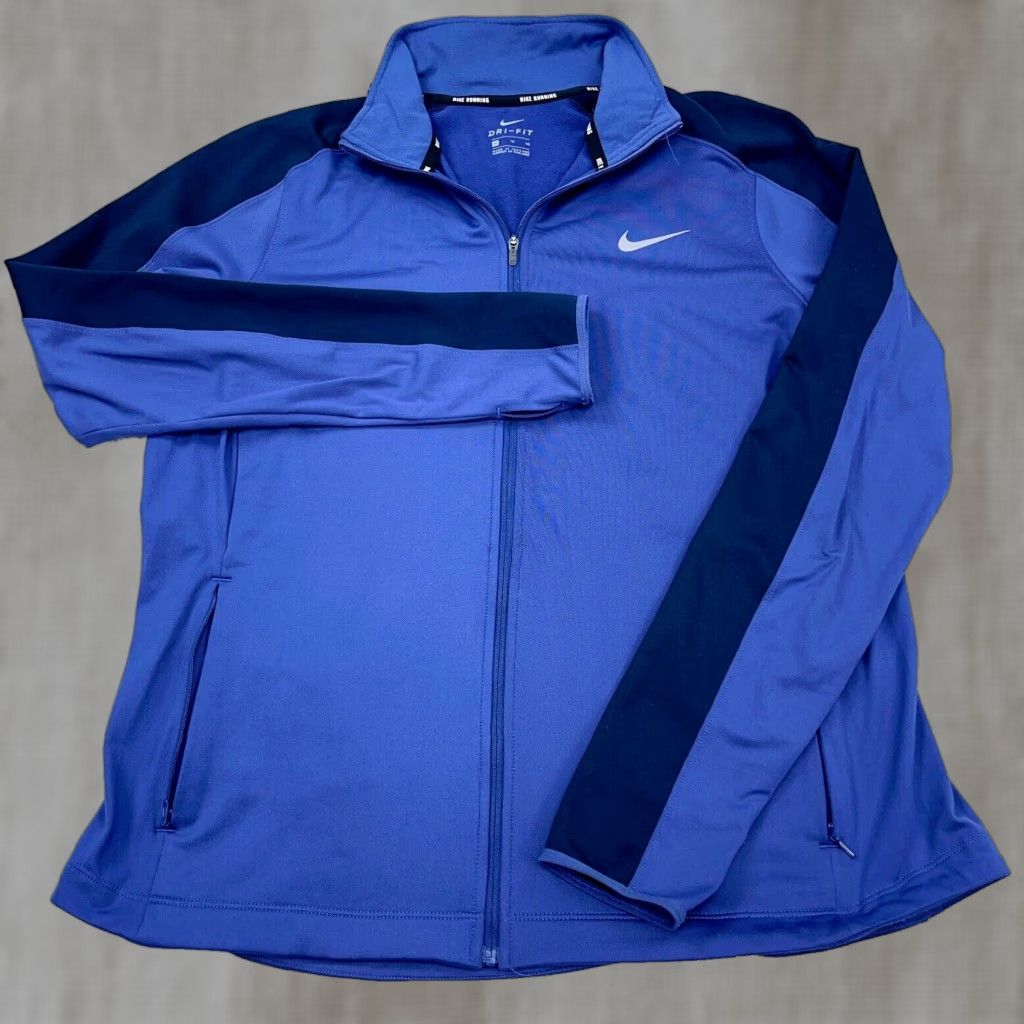Nike Nike Dri-Fit Running Jacket Women Large Purple Full Zip Track Activewear Jacket Size L / US 10 / IT 46 - 1 Thumbnail