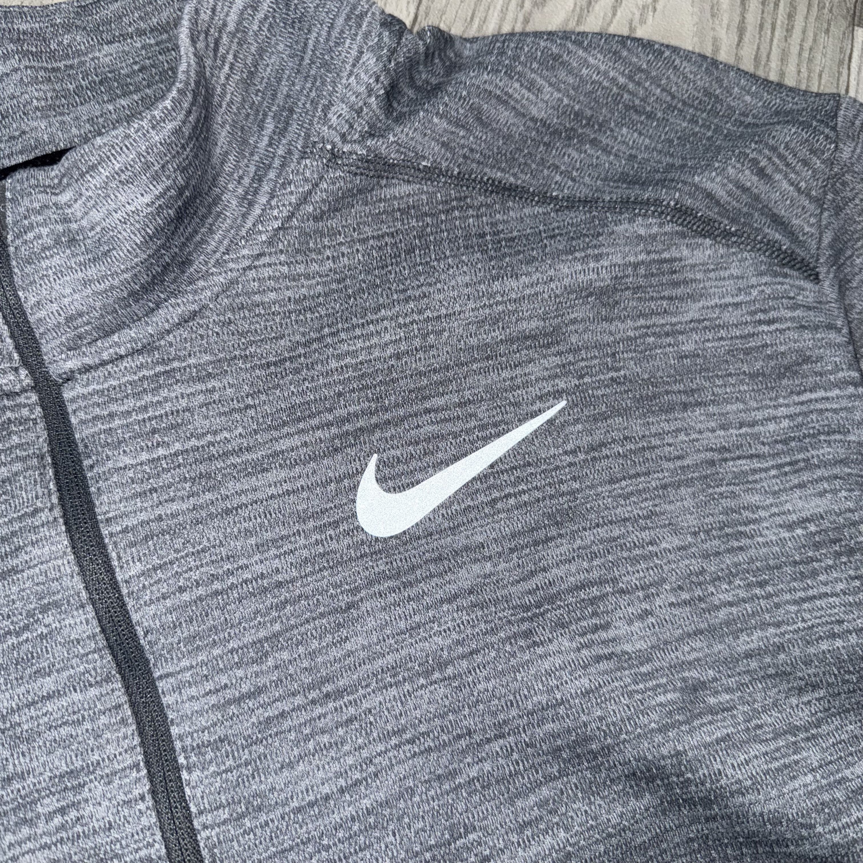 Nike Nike Running Grey Long Sleeve Rashguard 1/4 Sweater Size US XL / EU 56 / 4 - 6 Thumbnail