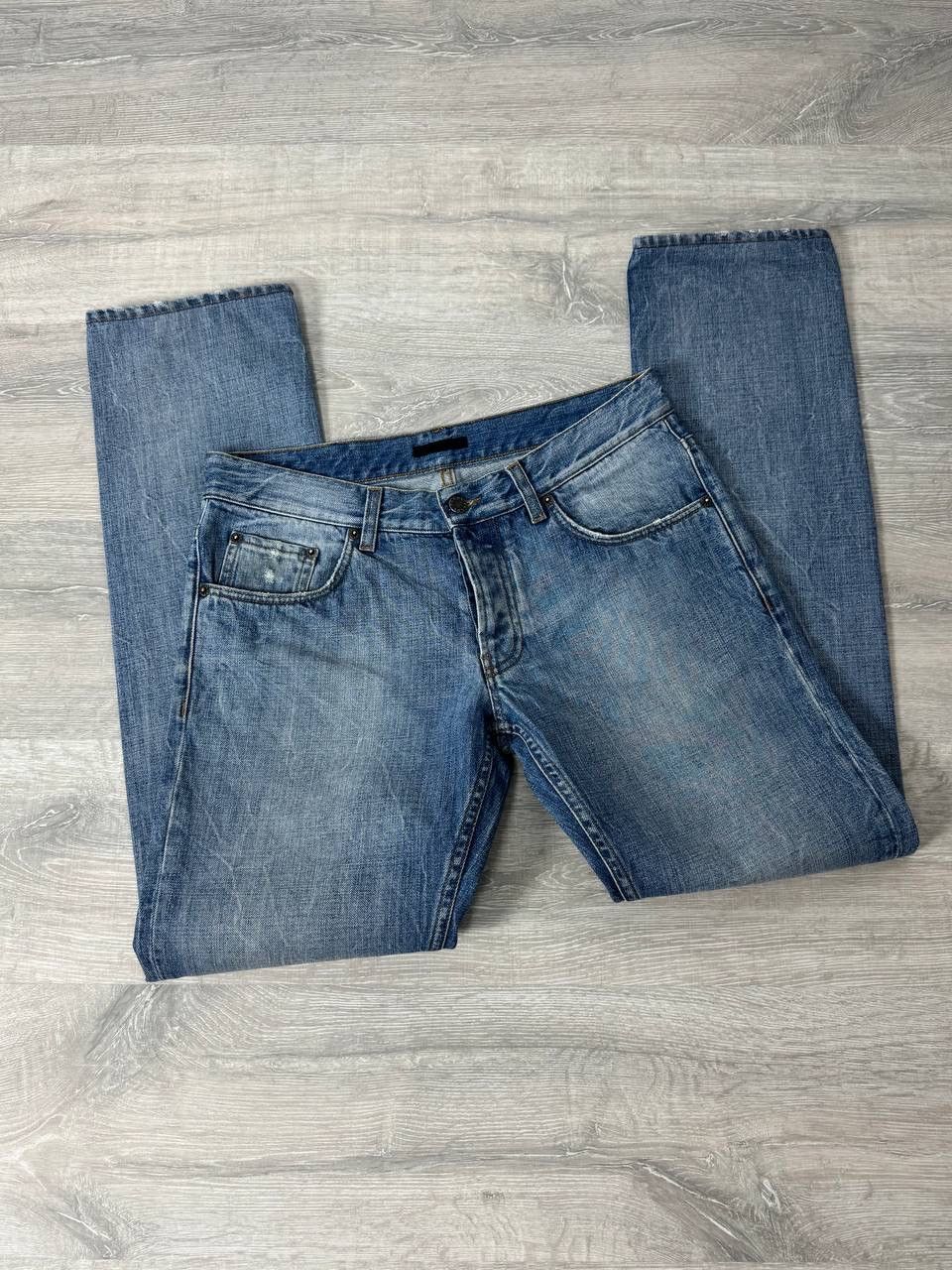Prada Prada Blue Washed Denim Jeans Size US 31 - 3 Thumbnail