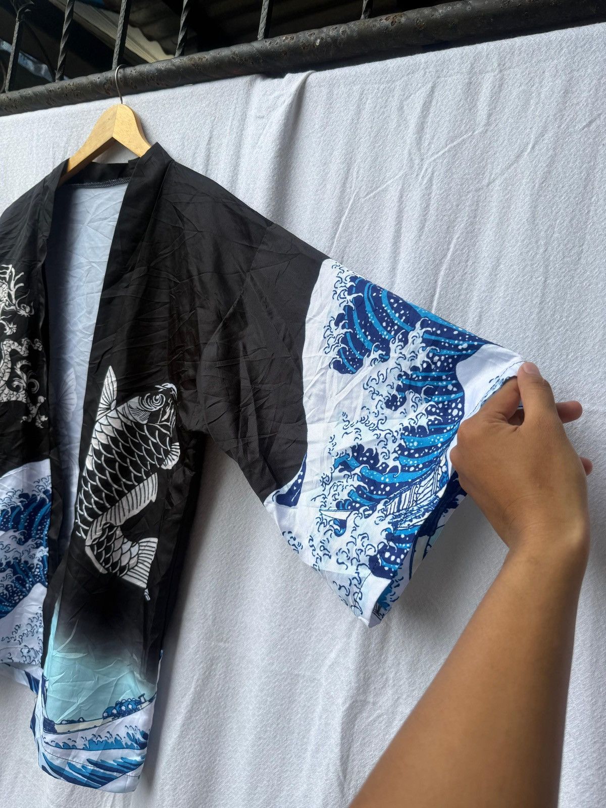 Yohji Yamamoto Kimono japan sukajan traditional dragon & fish shirt Size US L / EU 52-54 / 3 - 6 Thumbnail