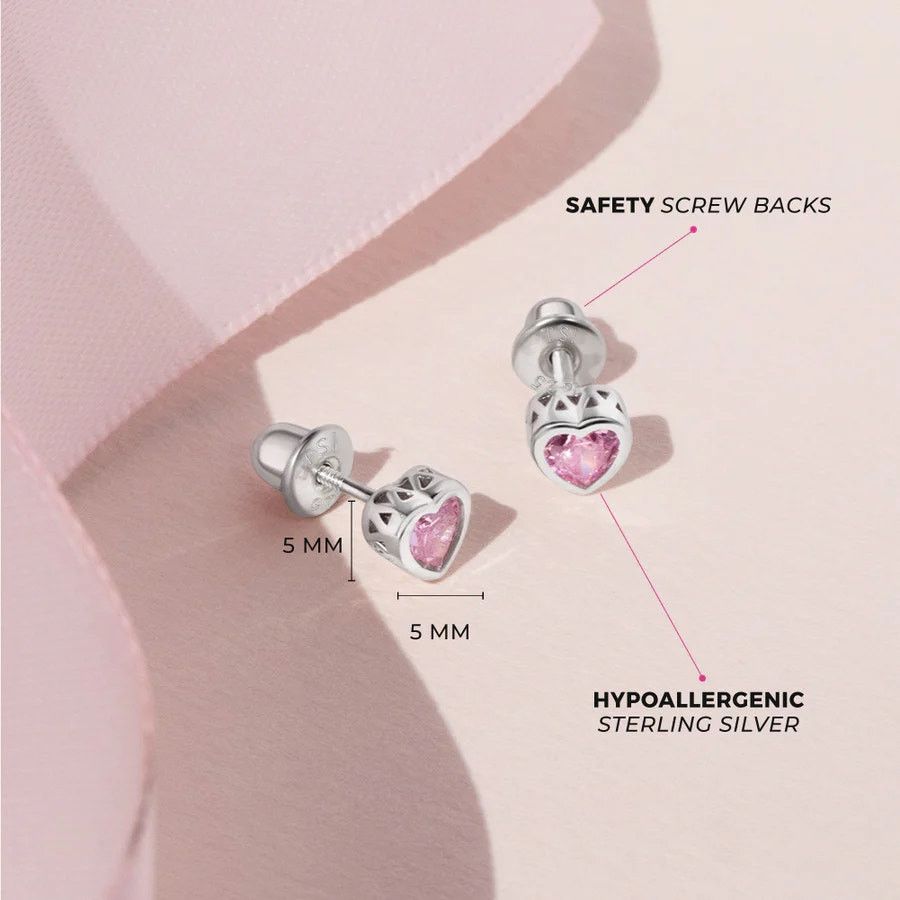 & Other Stories CZ Birthstone October Pink Tourmaline Libra- Sterling Silver Size ONE SIZE - 2 Thumbnail