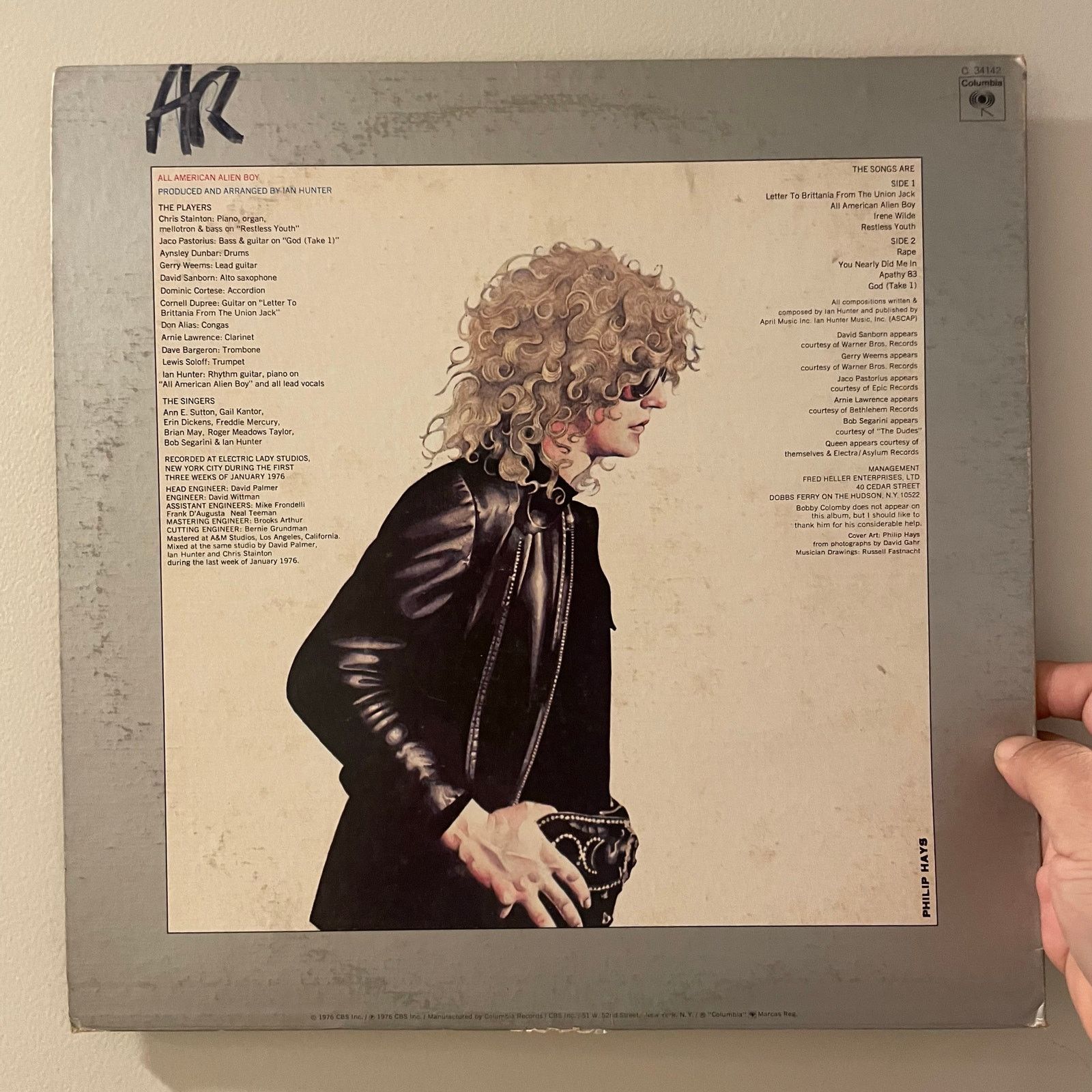INTENTIONALLY BLANK Ian Hunter - All American Alien Boy LP vintage vinyl record Size ONE SIZE - 2 Thumbnail