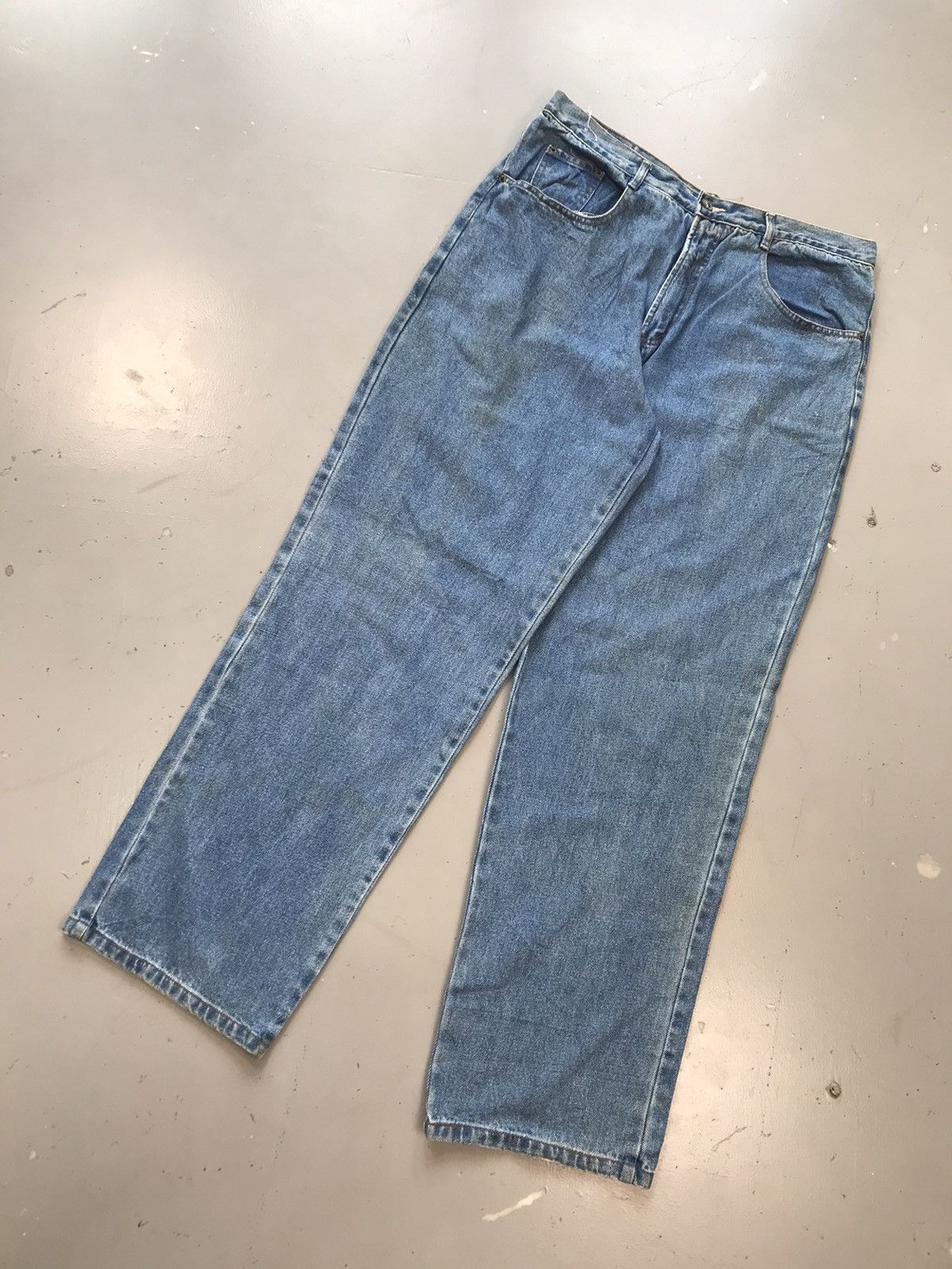 Vintage Vintage crocodile 🐊 SpellOut straight fit denim Size US 36 / EU 52 - 9 Thumbnail