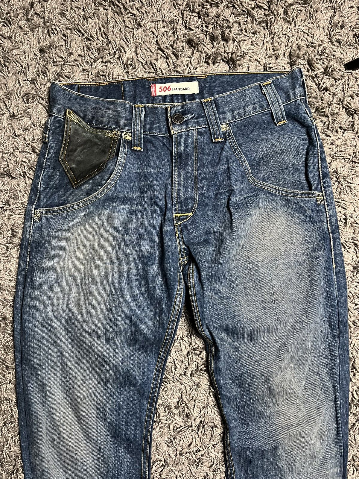 Levi's Levi's Premium Denim w/ Leather Belt Loops & Leather Pocket Size US 32 / EU 48 - 9 Thumbnail