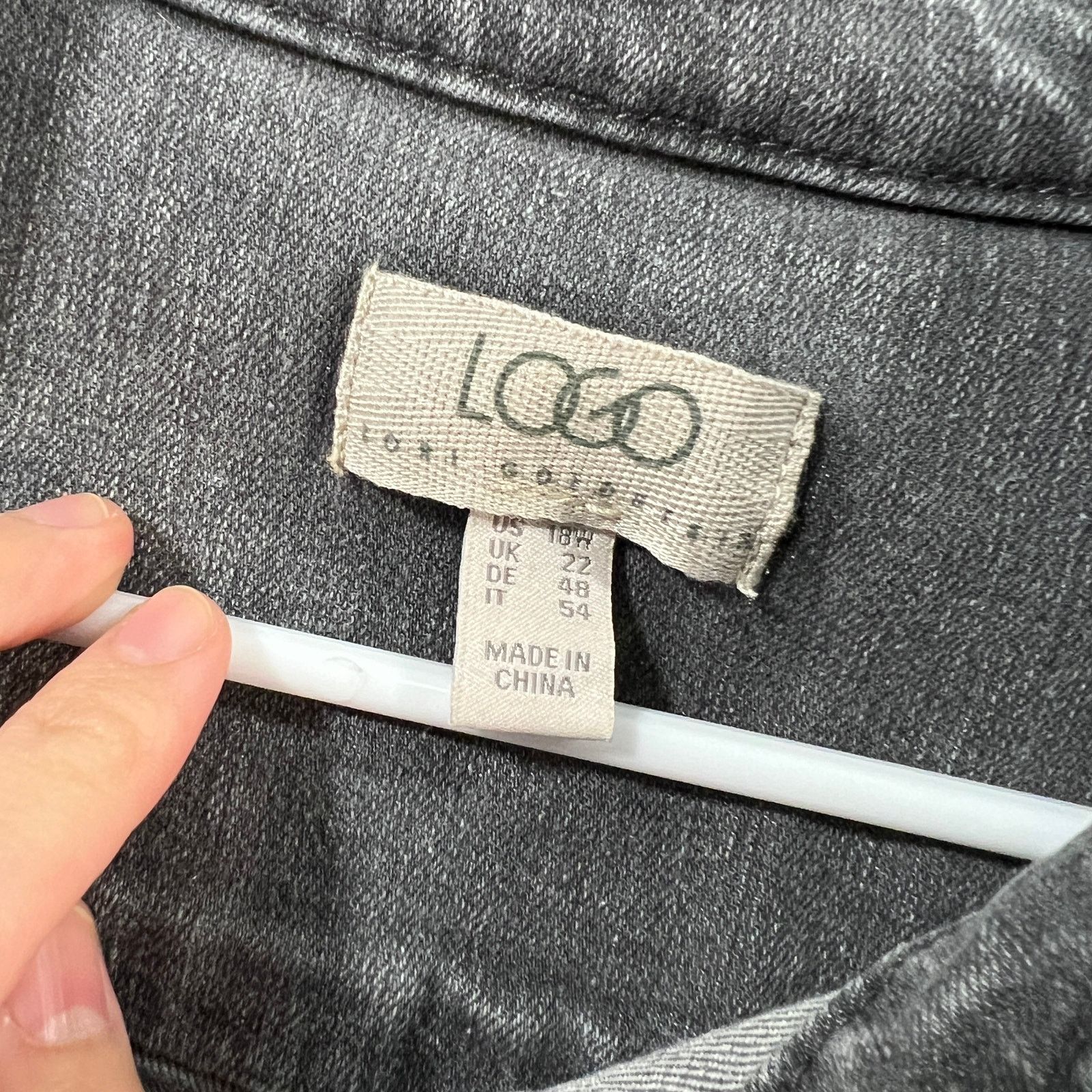 Other LOGO by Lori Goldstein Jeans Jacket Womens Size XXL / US 16-18 / IT 52-54 - 3 Thumbnail