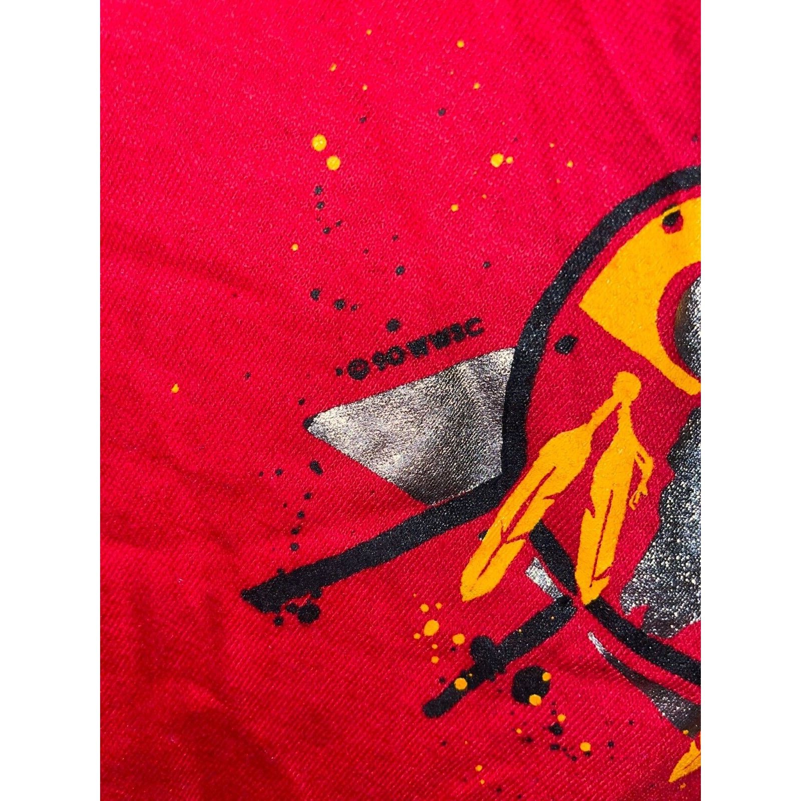 Jerzees Vintage Native American Shirt Black Hills 90s Tee Red VTG L Size US L / EU 52-54 / 3 - 8 Thumbnail
