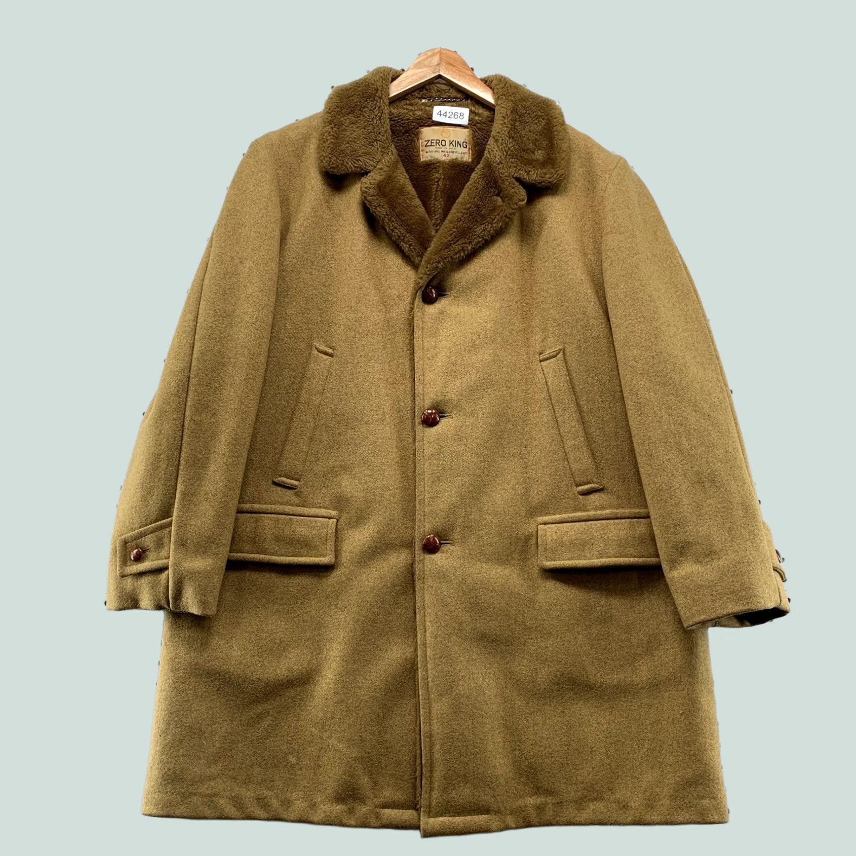 Marlboro VINTAGE Zero King Wool Coat Mens 42 Brown Wind Water Repellent Marlboro Man USA Coat Mens 42 Brown Wool Black? Size US XS / EU 42 / 0 - 1 Thumbnail